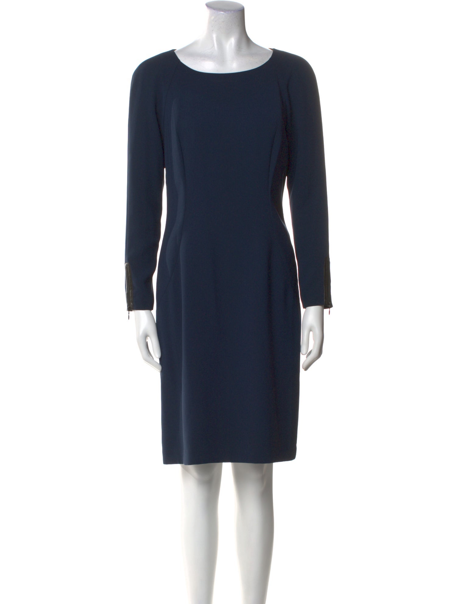 Lafayette 148 Bateau Neckline Knee-Length Dress