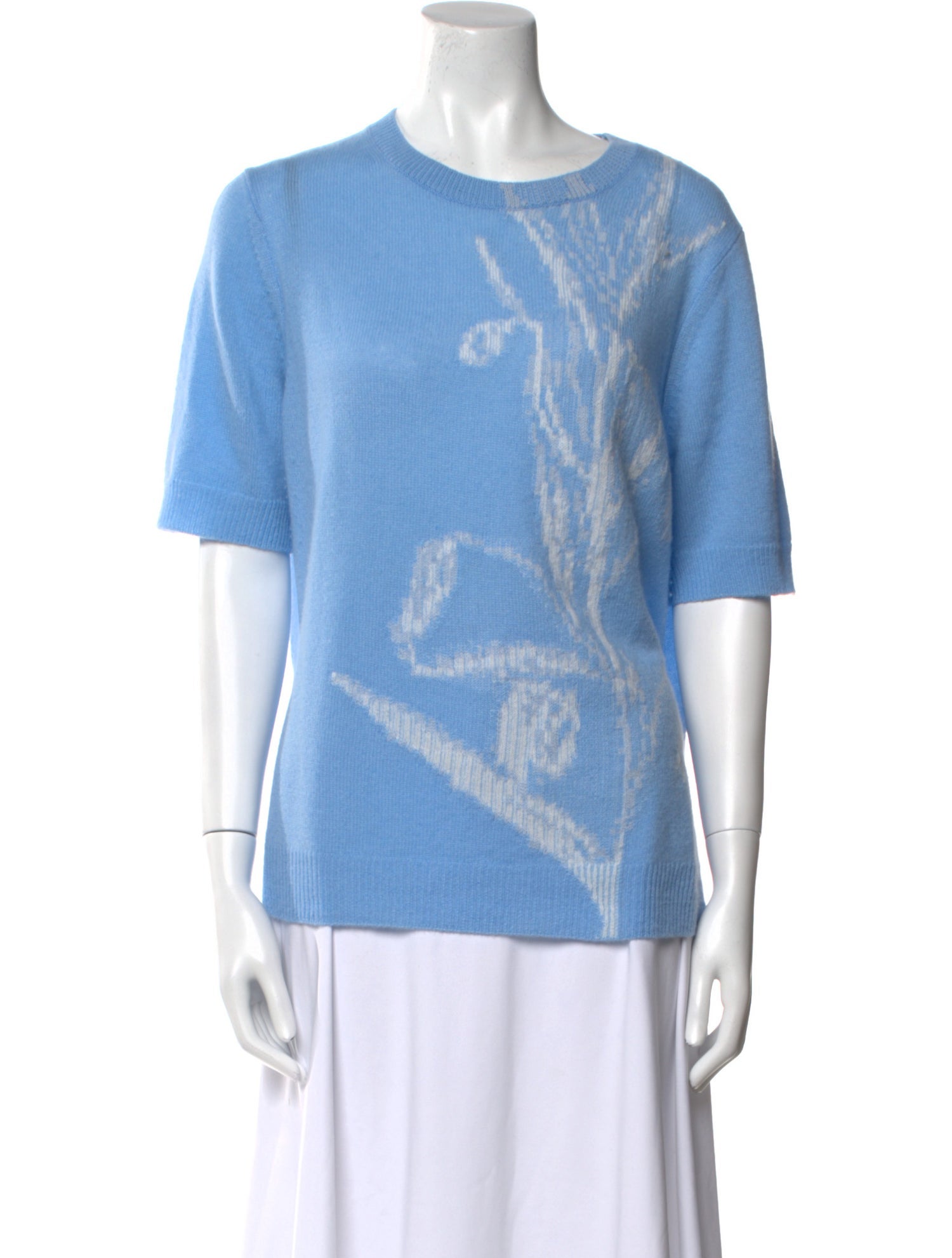 Lafayette 148 Cashmere Graphic Print Sweater