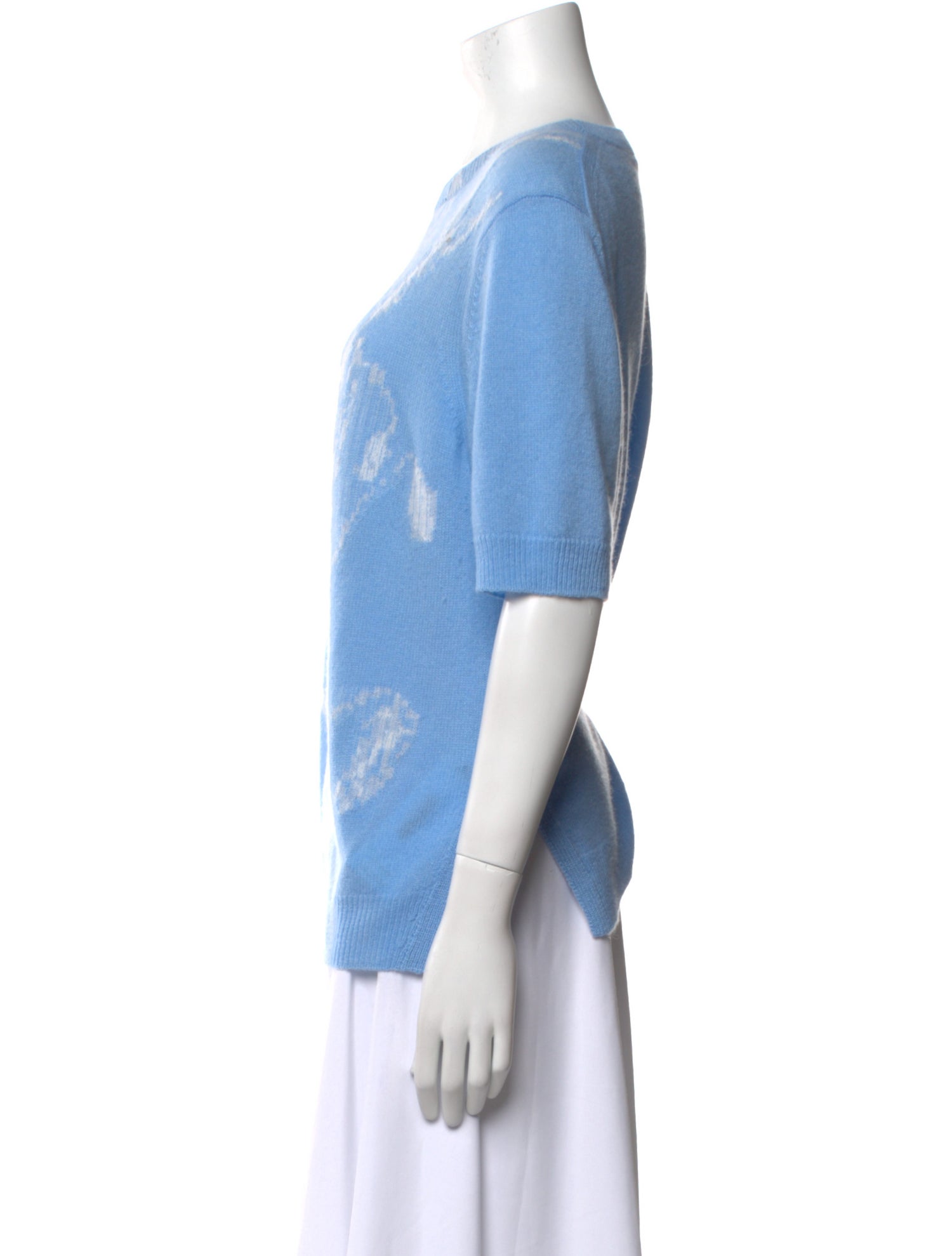 Lafayette 148 Cashmere Graphic Print Sweater