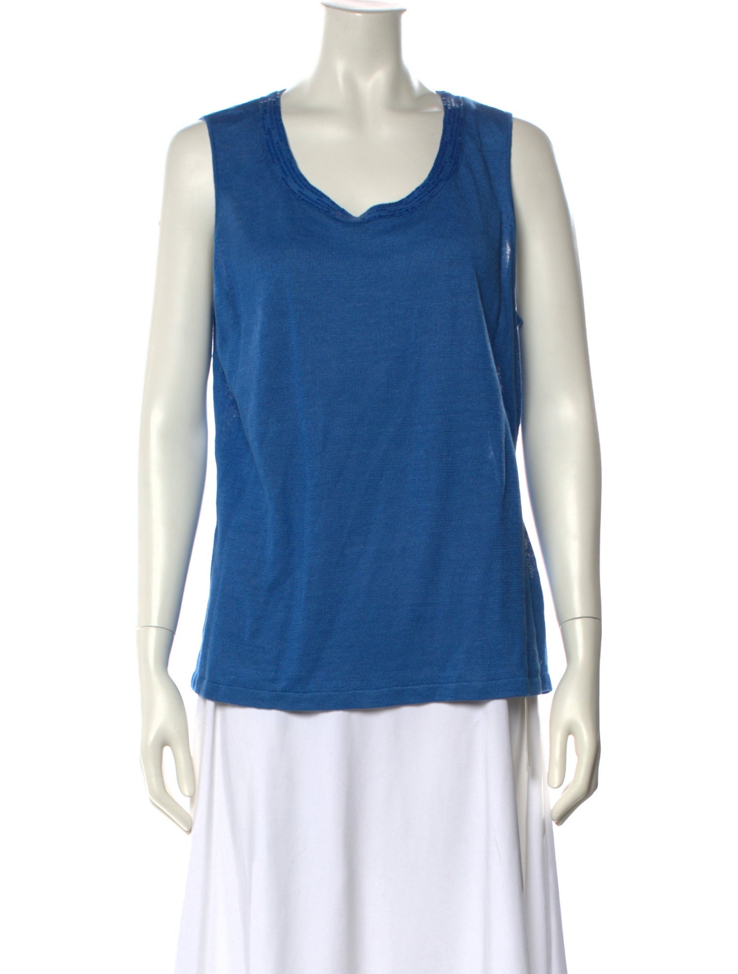 Lafayette 148 Linen Scoop Neck Sweater w/ Tags