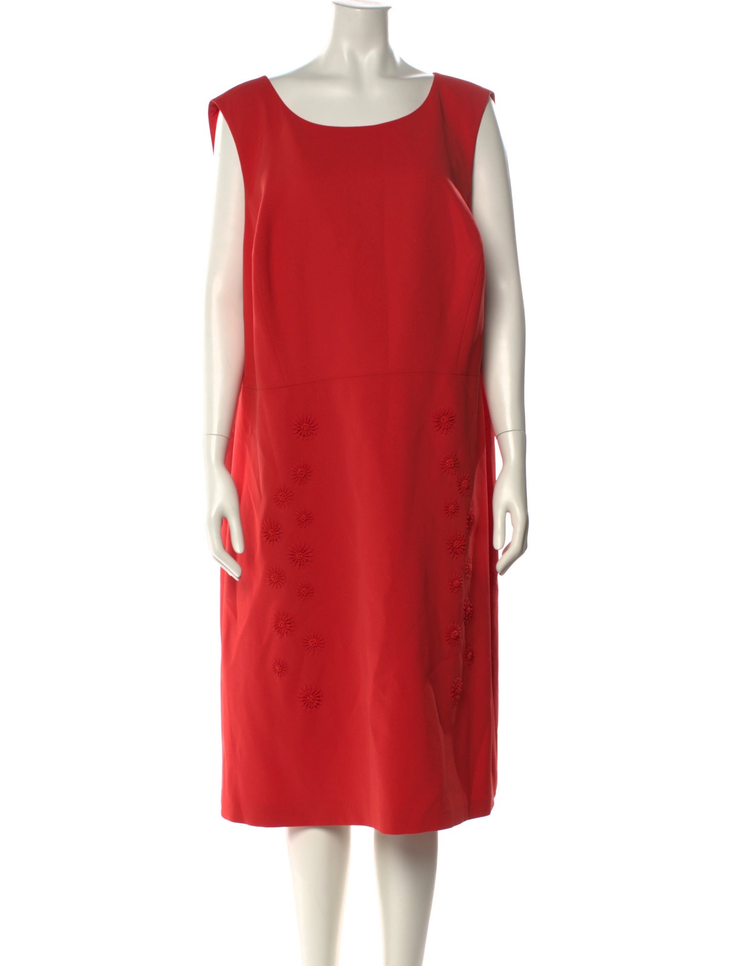 Lafayette 148 Scoop Neck Midi Length Dress