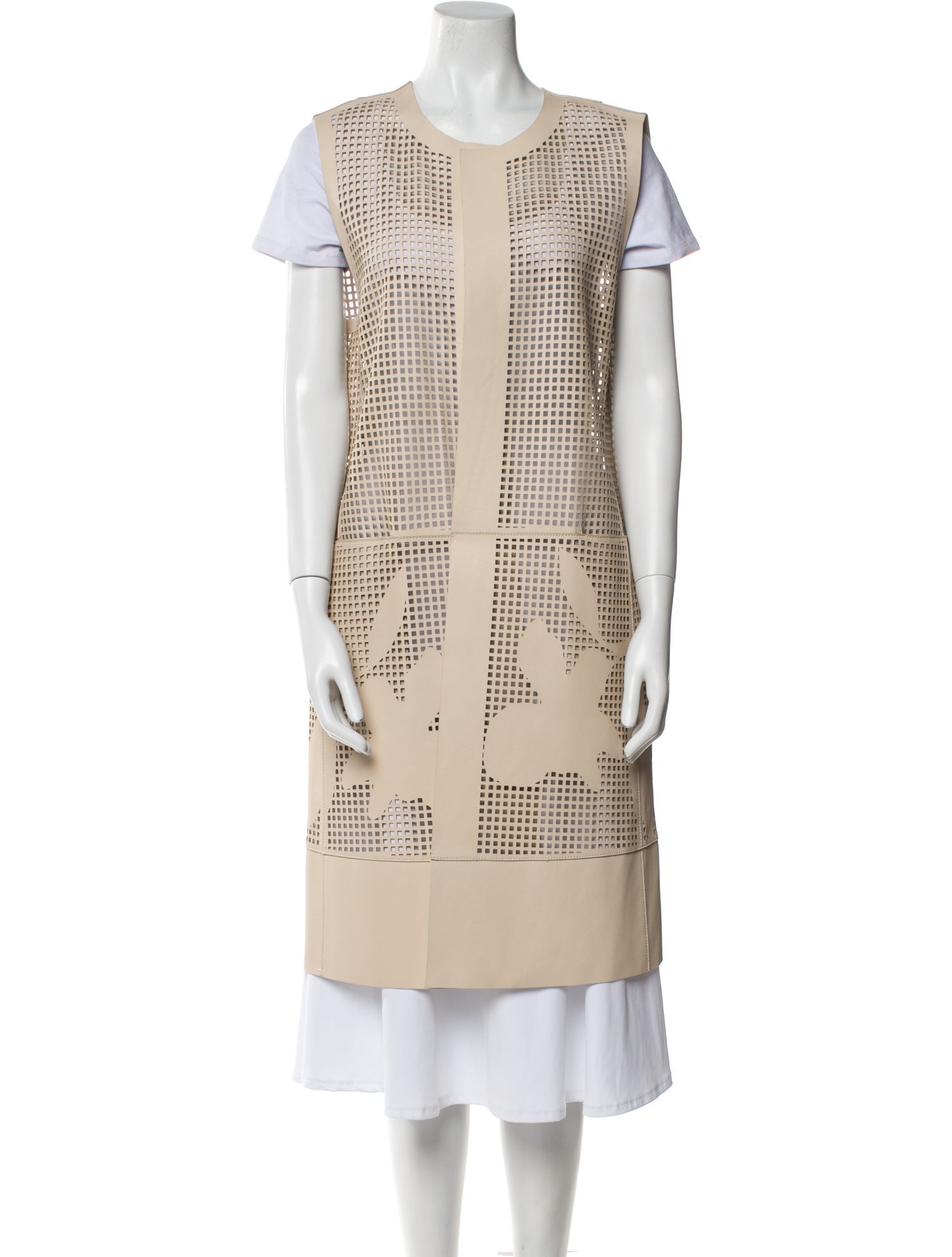 Lafayette 148 Leather Printed Vest