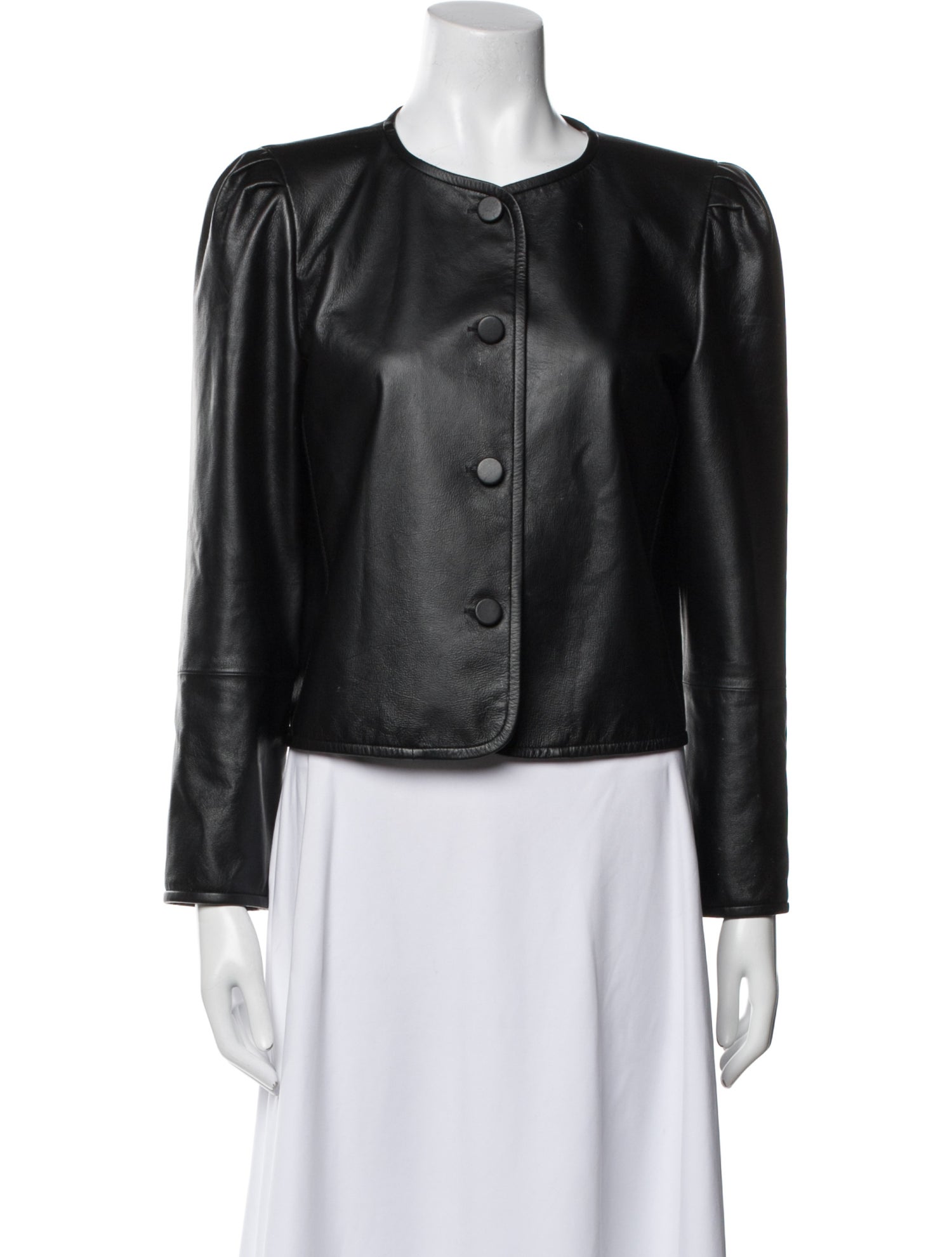 Lafayette 148 Leather Evening Jacket