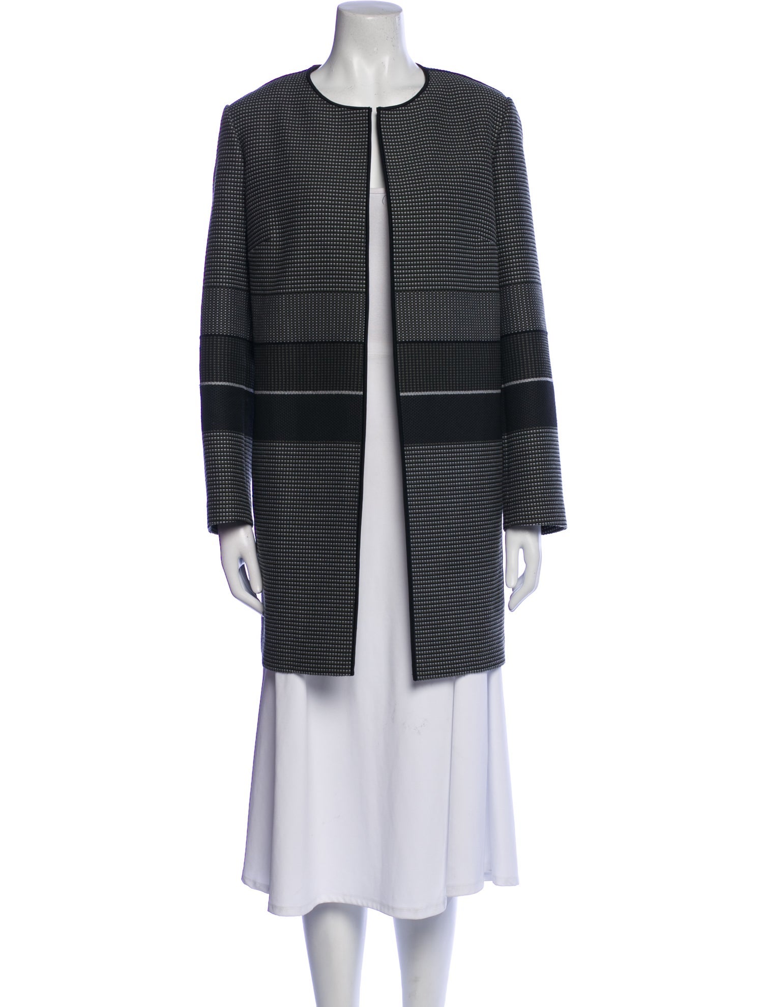 Lafayette 148 Striped Coat