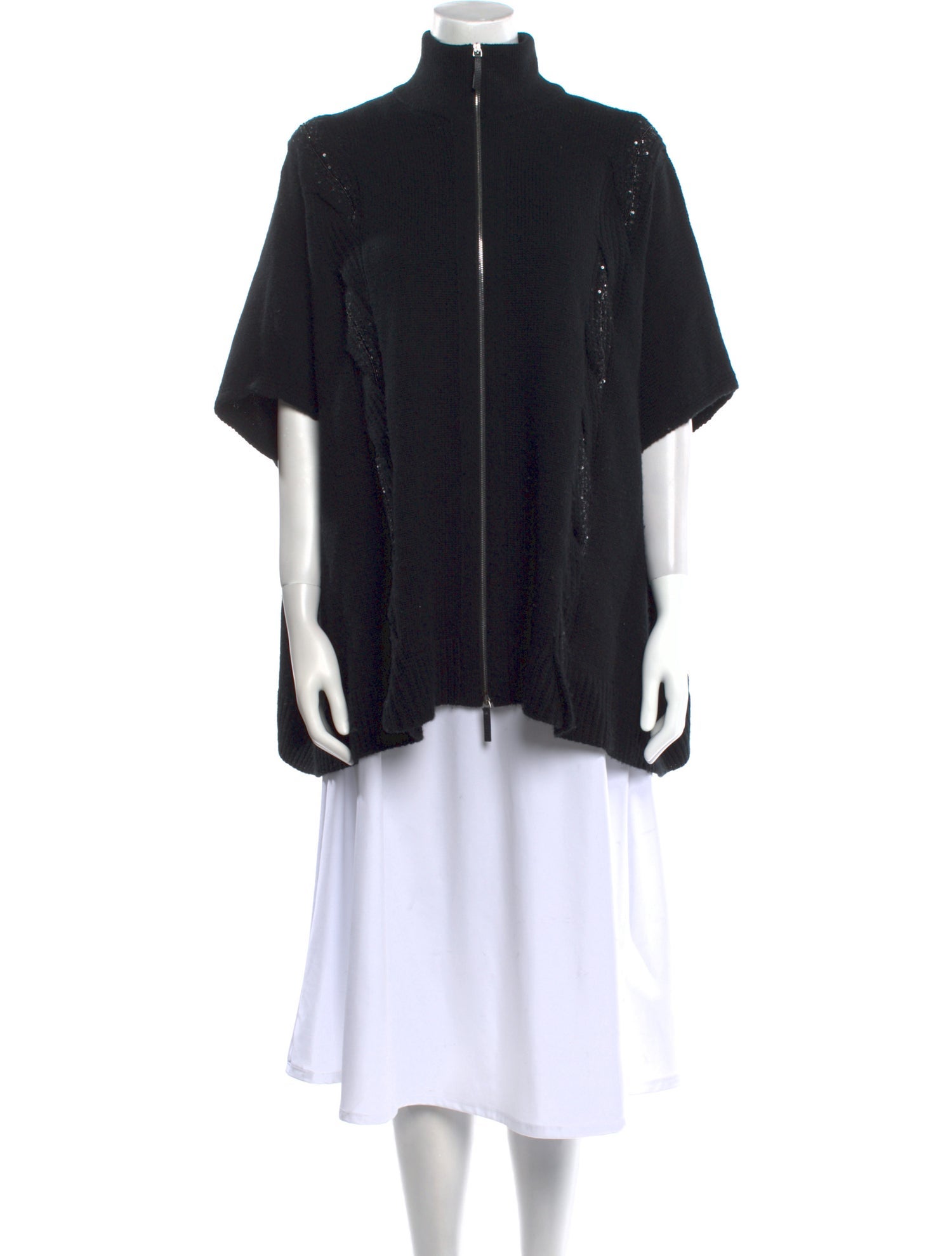 Lafayette 148 Cashmere Mock Neck Sweater