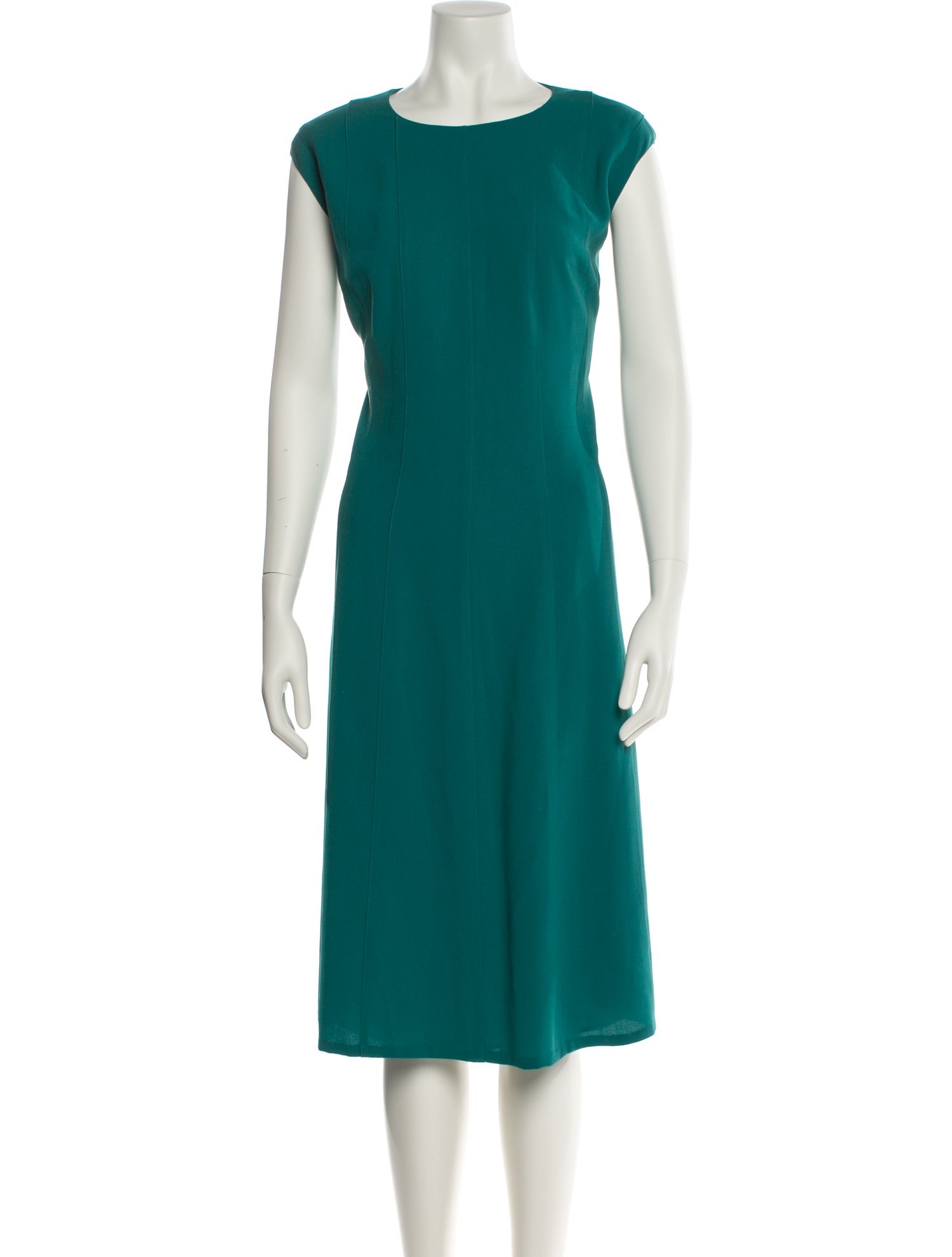 Lafayette 148 Bateau Neckline Midi Length Dress