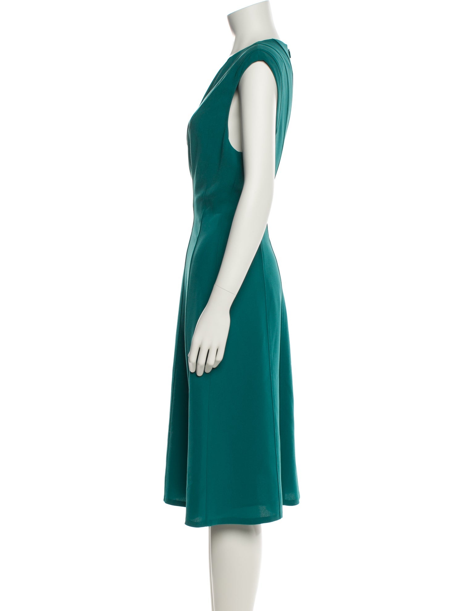 Lafayette 148 Bateau Neckline Midi Length Dress