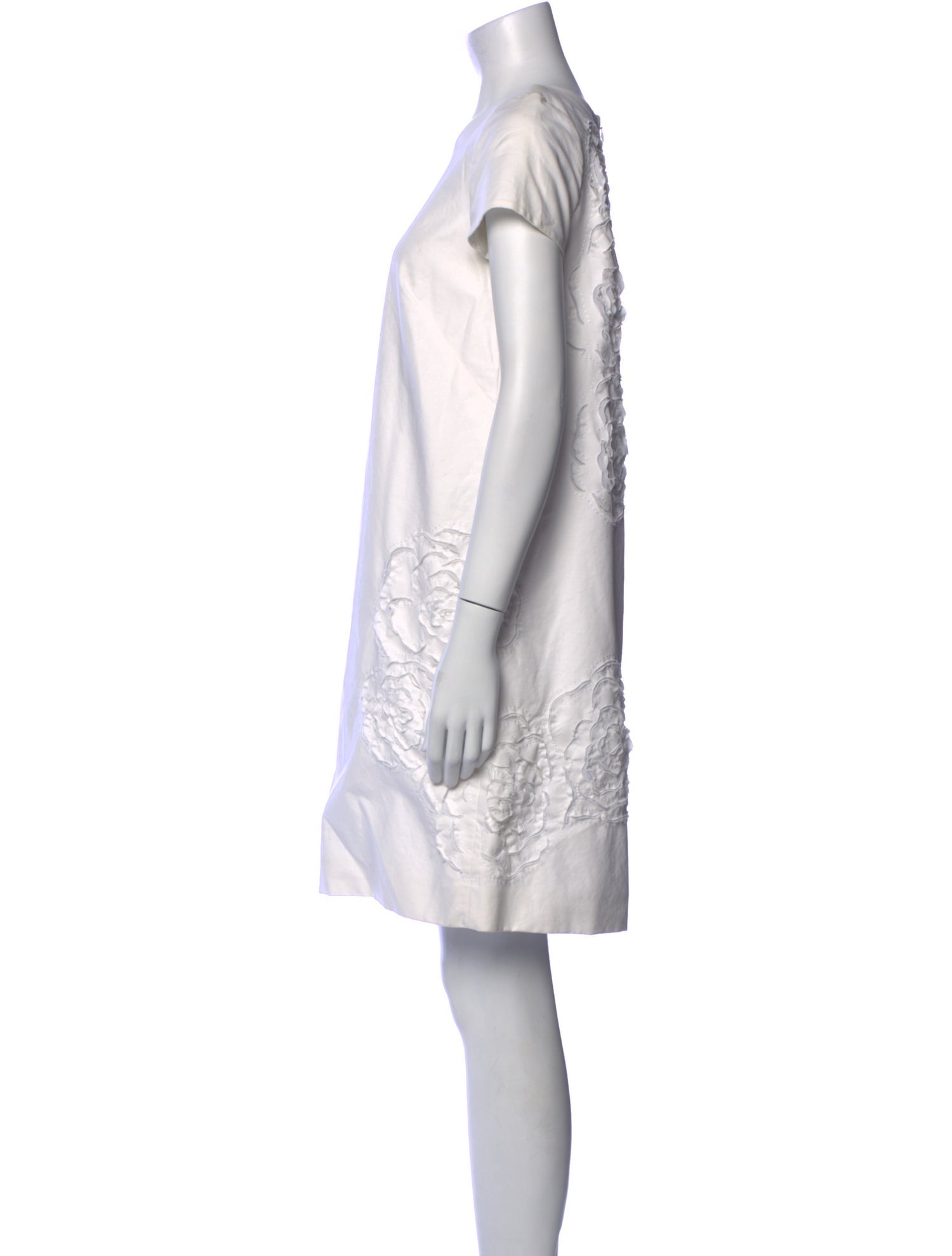 Lafayette 148 Bateau Neckline Mini Dress