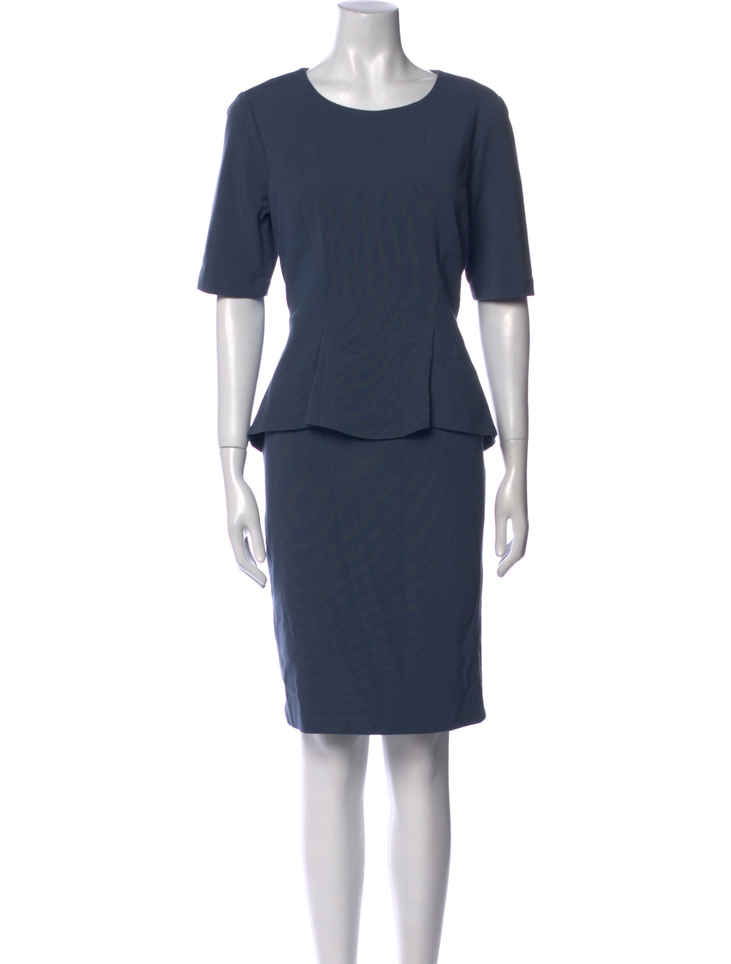 Lafayette 148 Scoop Neck Knee-Length Dress