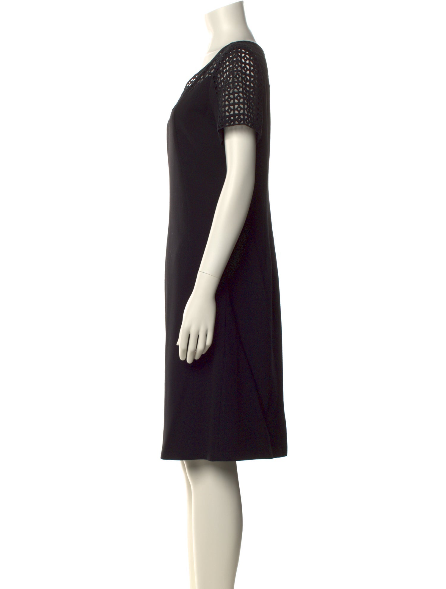 Lafayette 148 V-Neck Knee-Length Dress