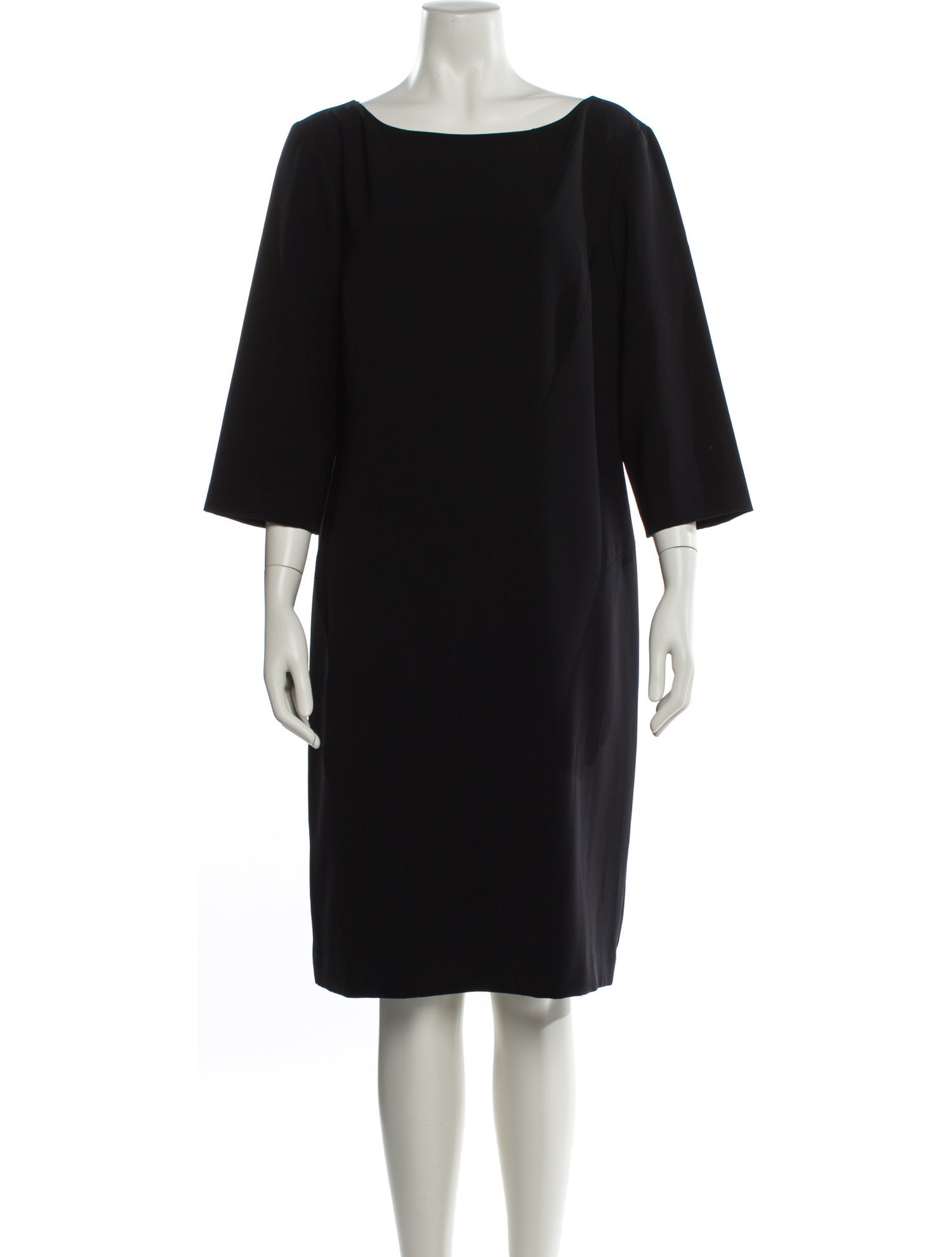 Lafayette 148 Bateau Neckline Knee-Length Dress