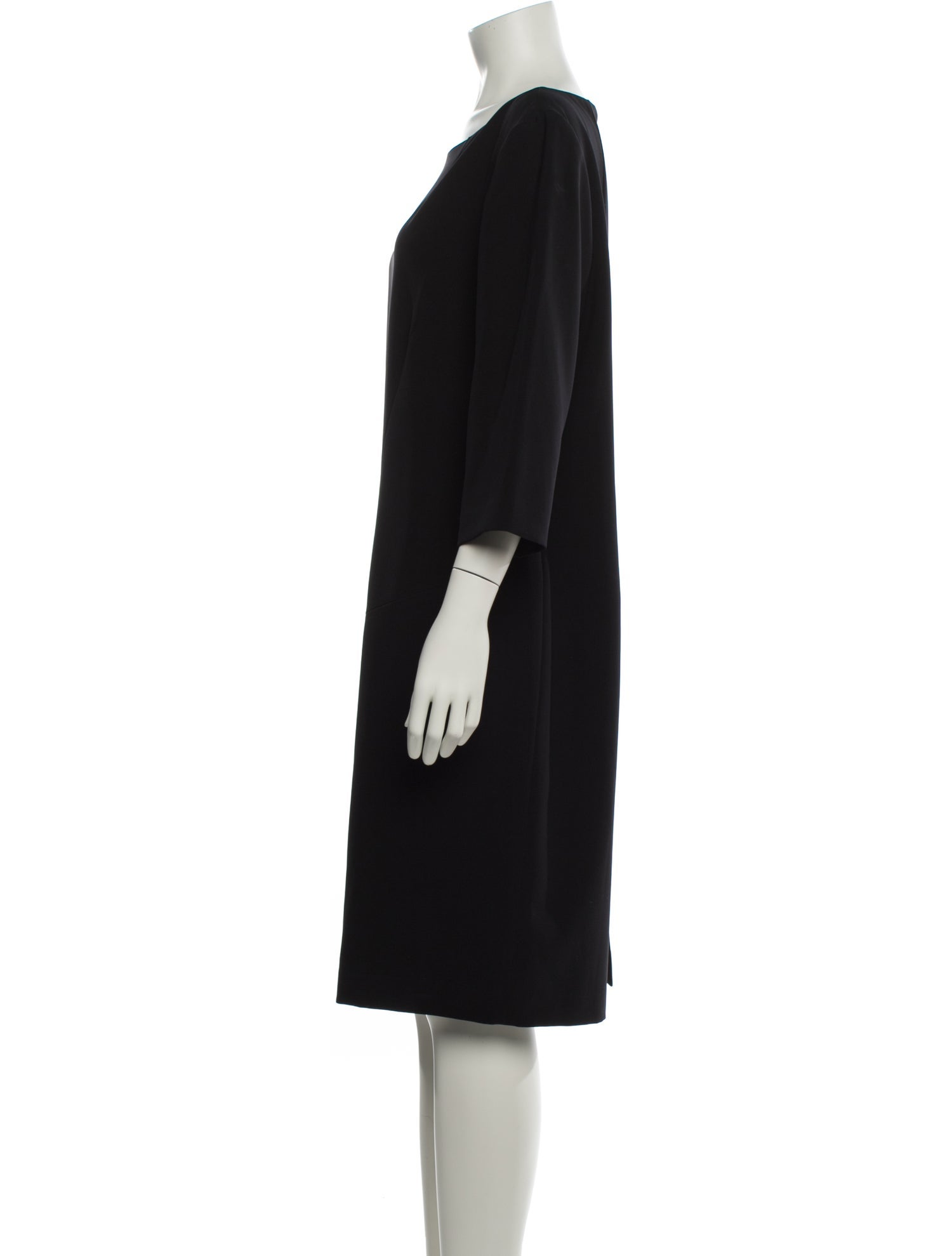 Lafayette 148 Bateau Neckline Knee-Length Dress