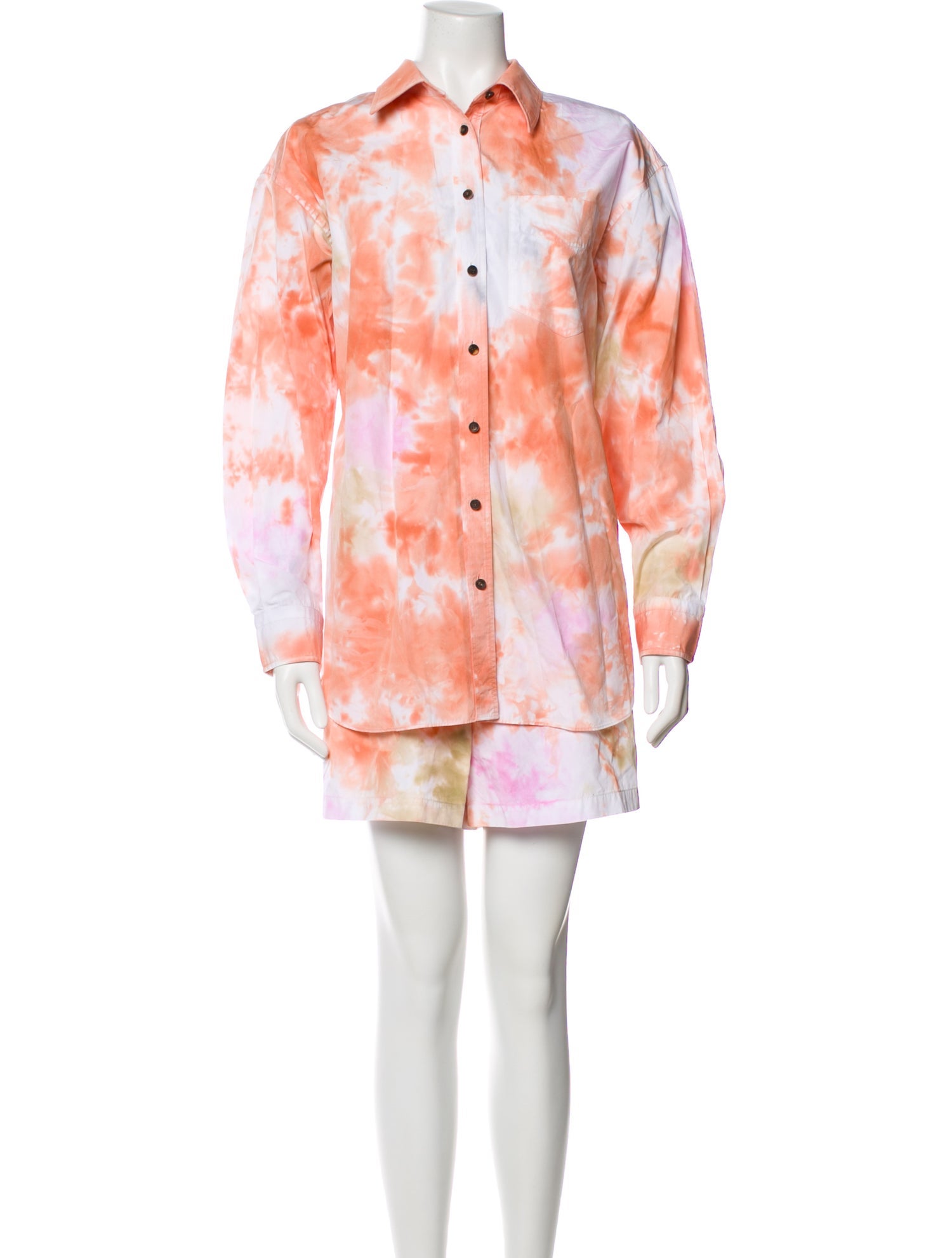 Lafayette 148 Tie-Dye Print Short Set