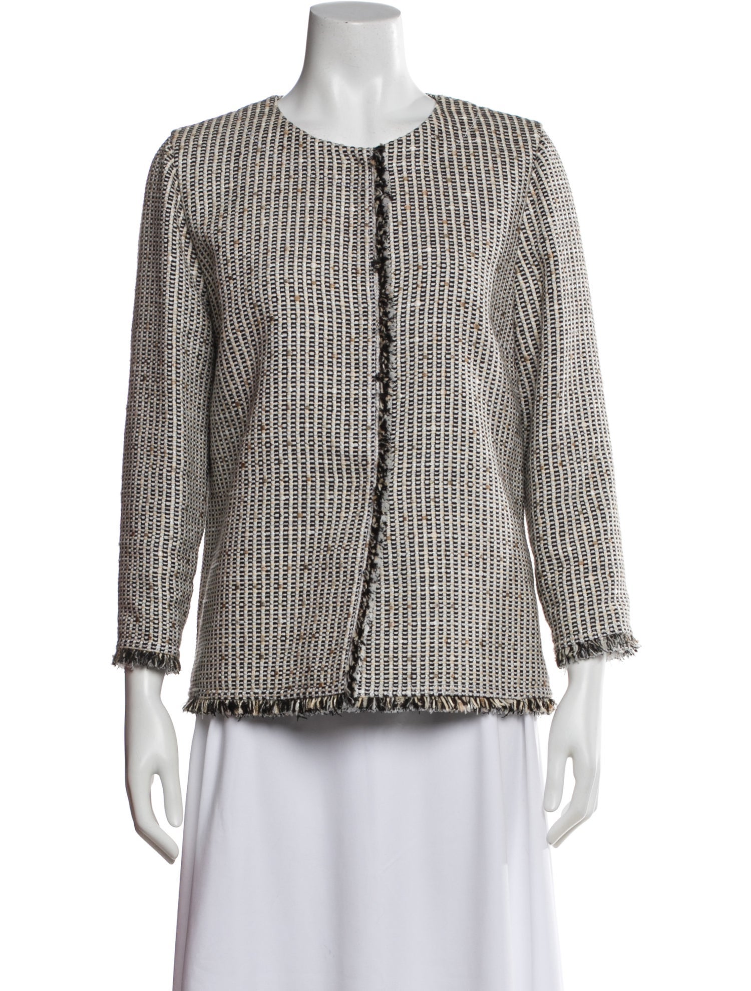 Lafayette 148 Tweed Pattern Evening Jacket