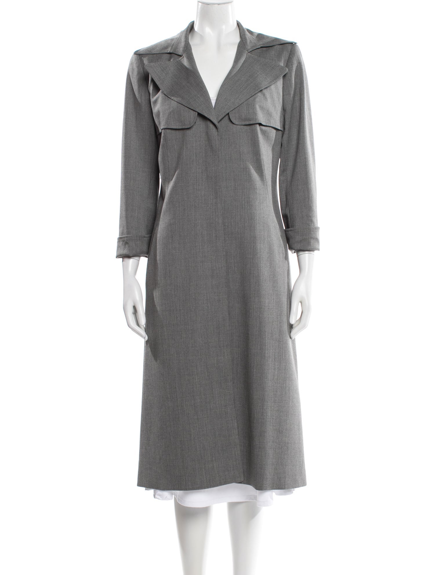 Lafayette 148 Virgin Wool Trench Coat