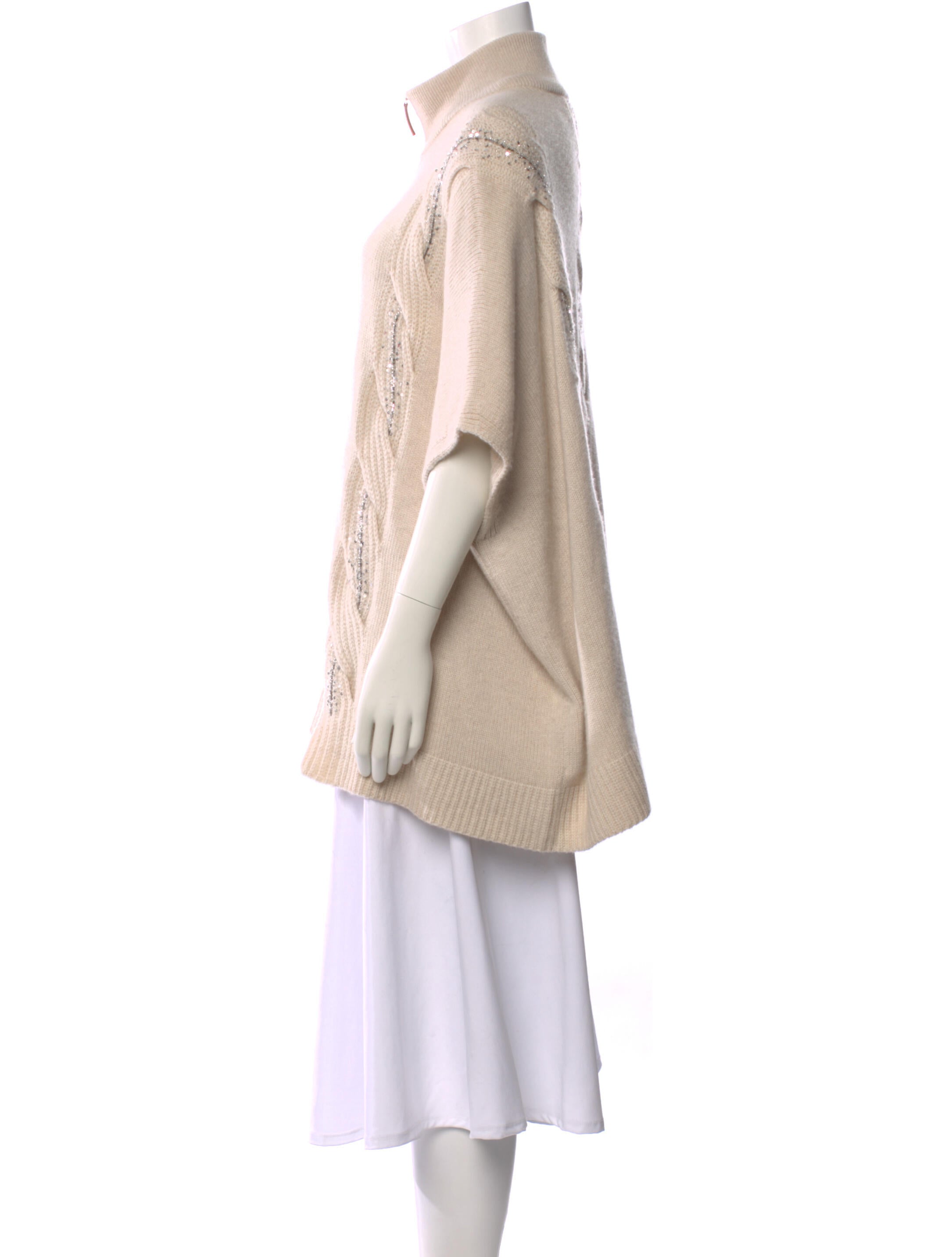 Lafayette 148 Cashmere Mock Neck Sweater