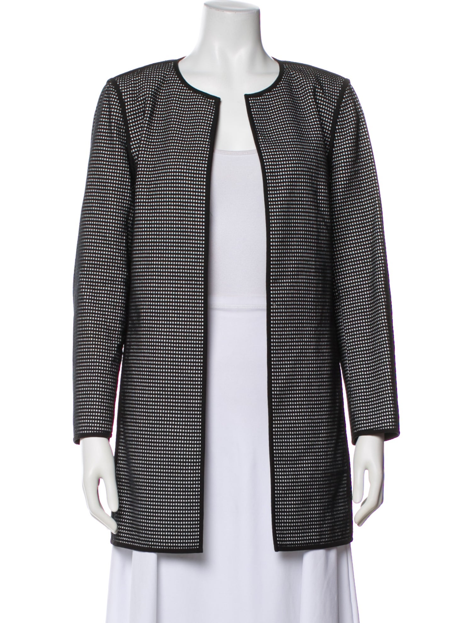 Lafayette 148 Plaid Print Jacket