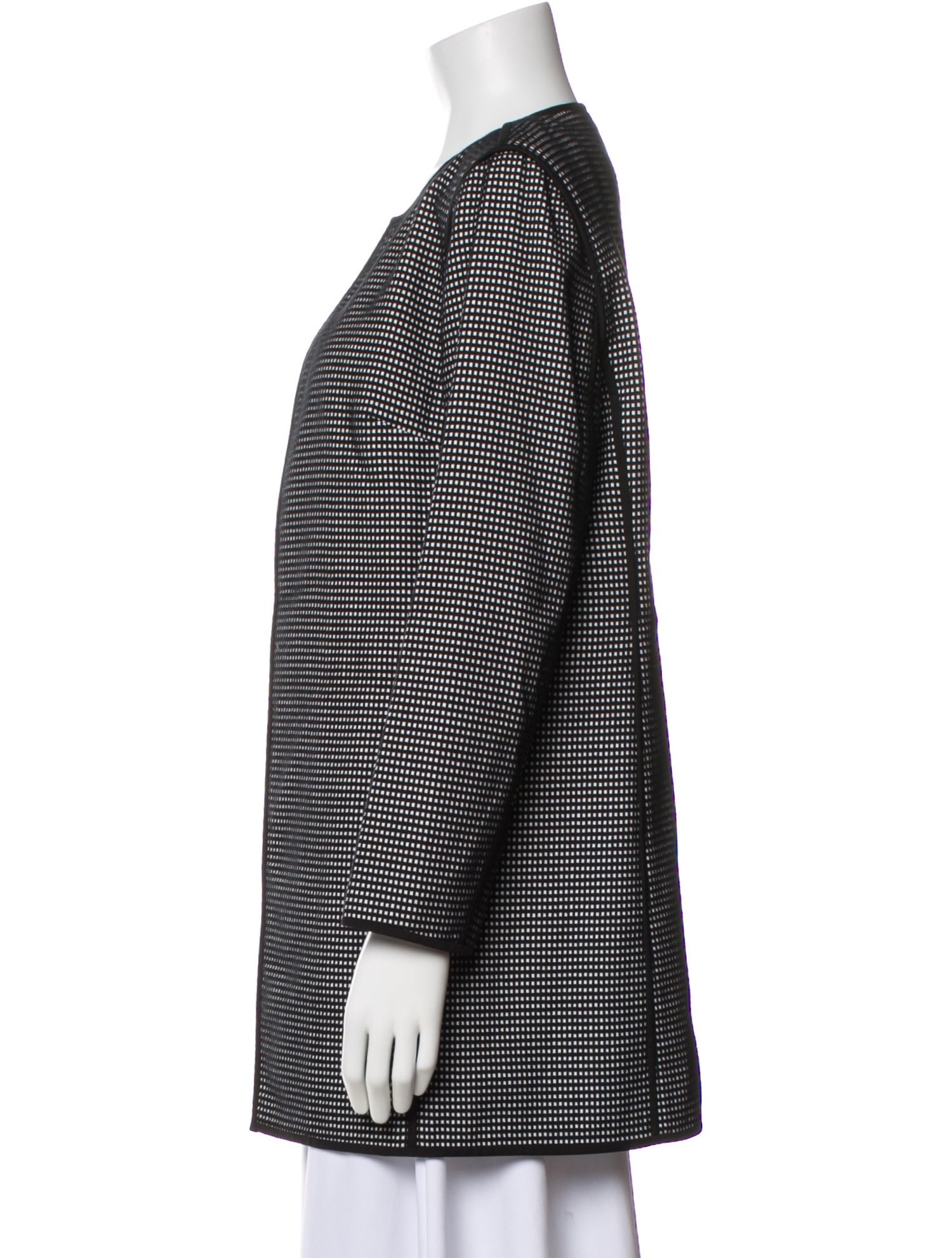 Lafayette 148 Plaid Print Jacket