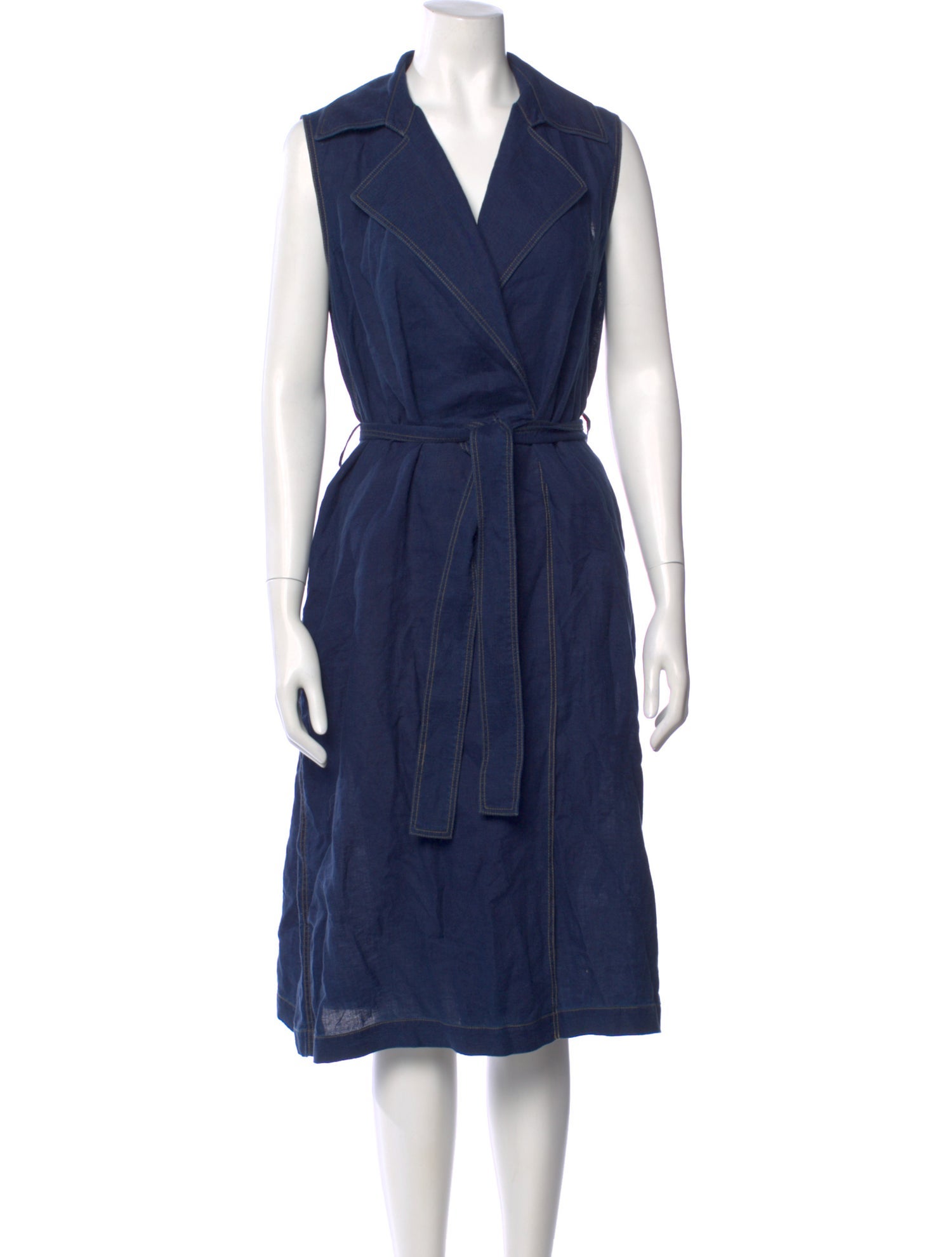 Lafayette 148 Linen Knee-Length Dress