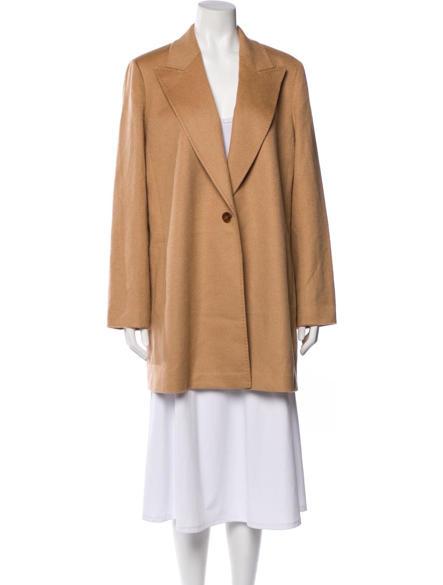 Lafayette 148 Camel Hair Peacoat w/ Tags