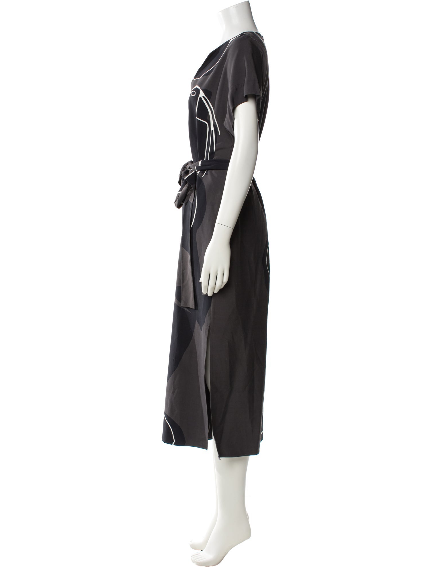 Lafayette 148 V-Neck Long Dress