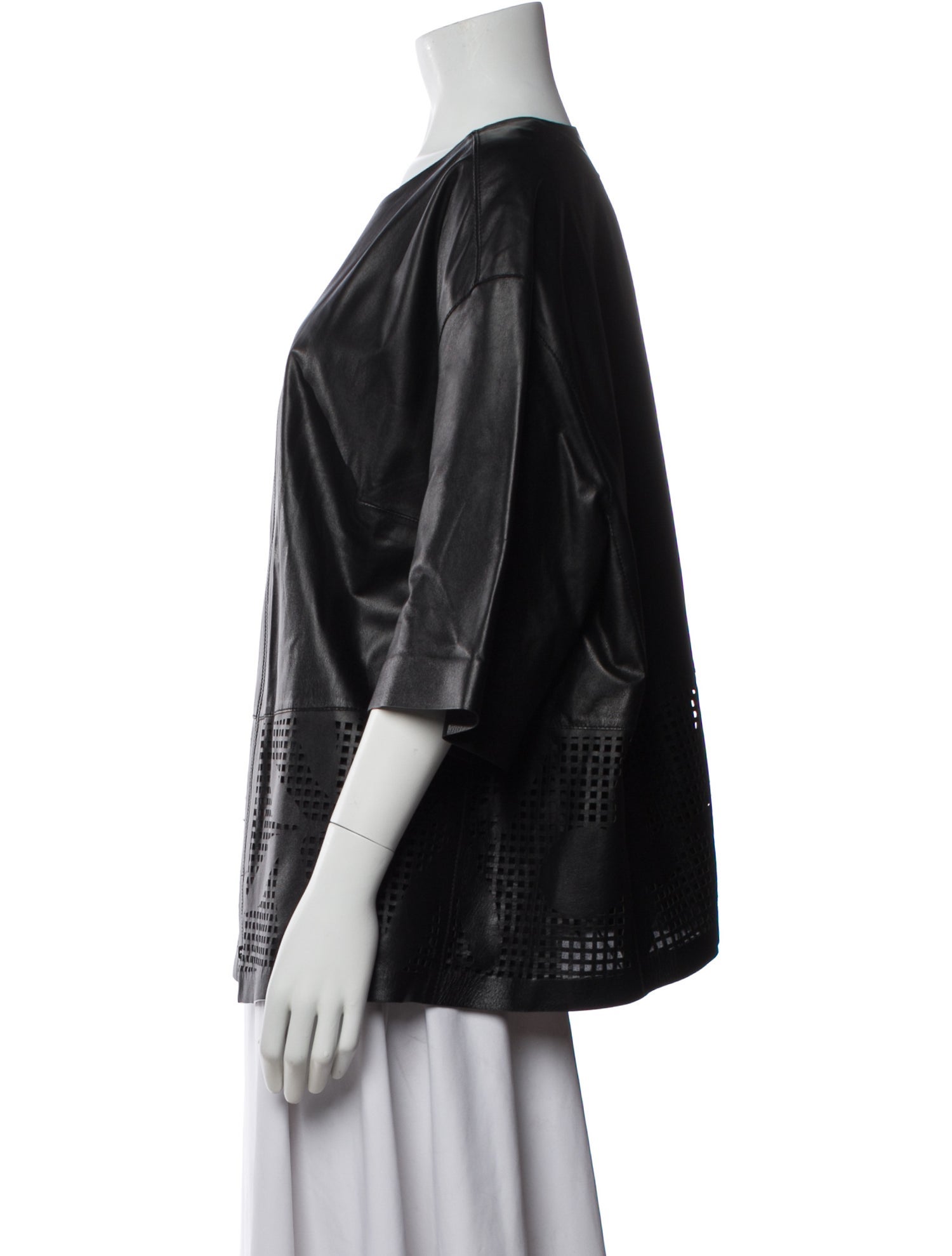 Lafayette 148 Leather Evening Jacket