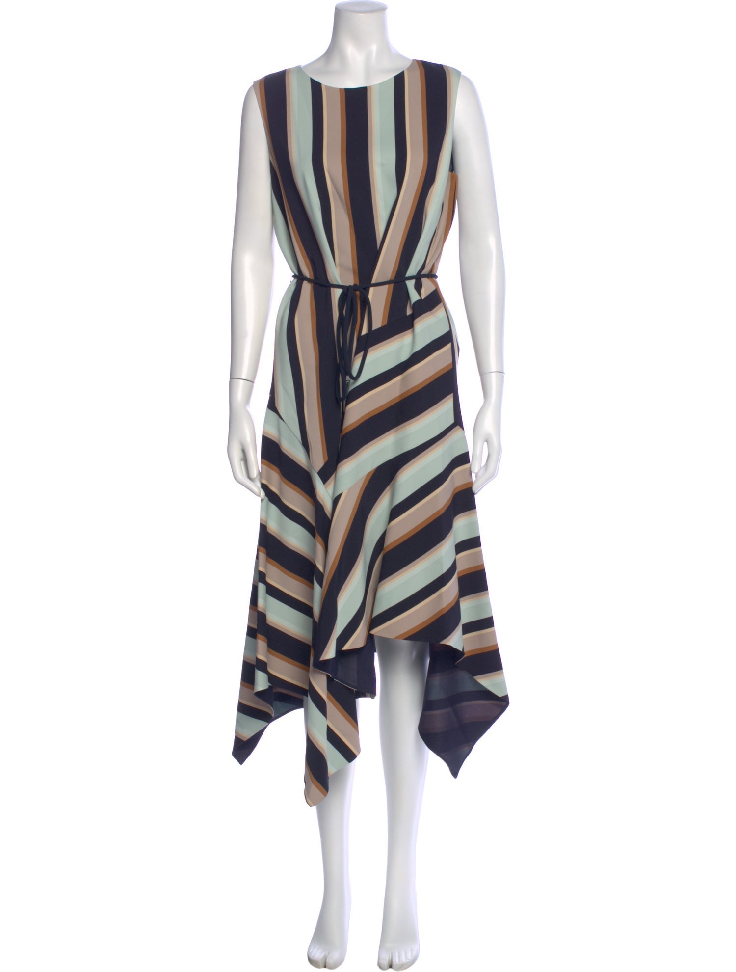 Lafayette 148 Striped Long Dress