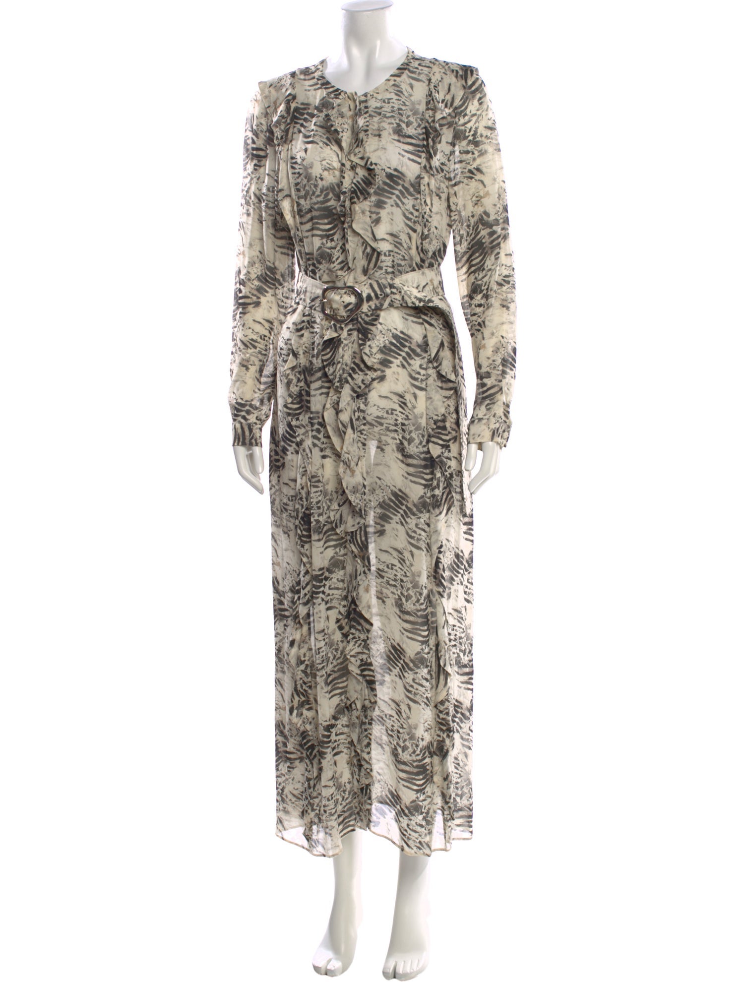 Lafayette 148 Animal Print Long Dress