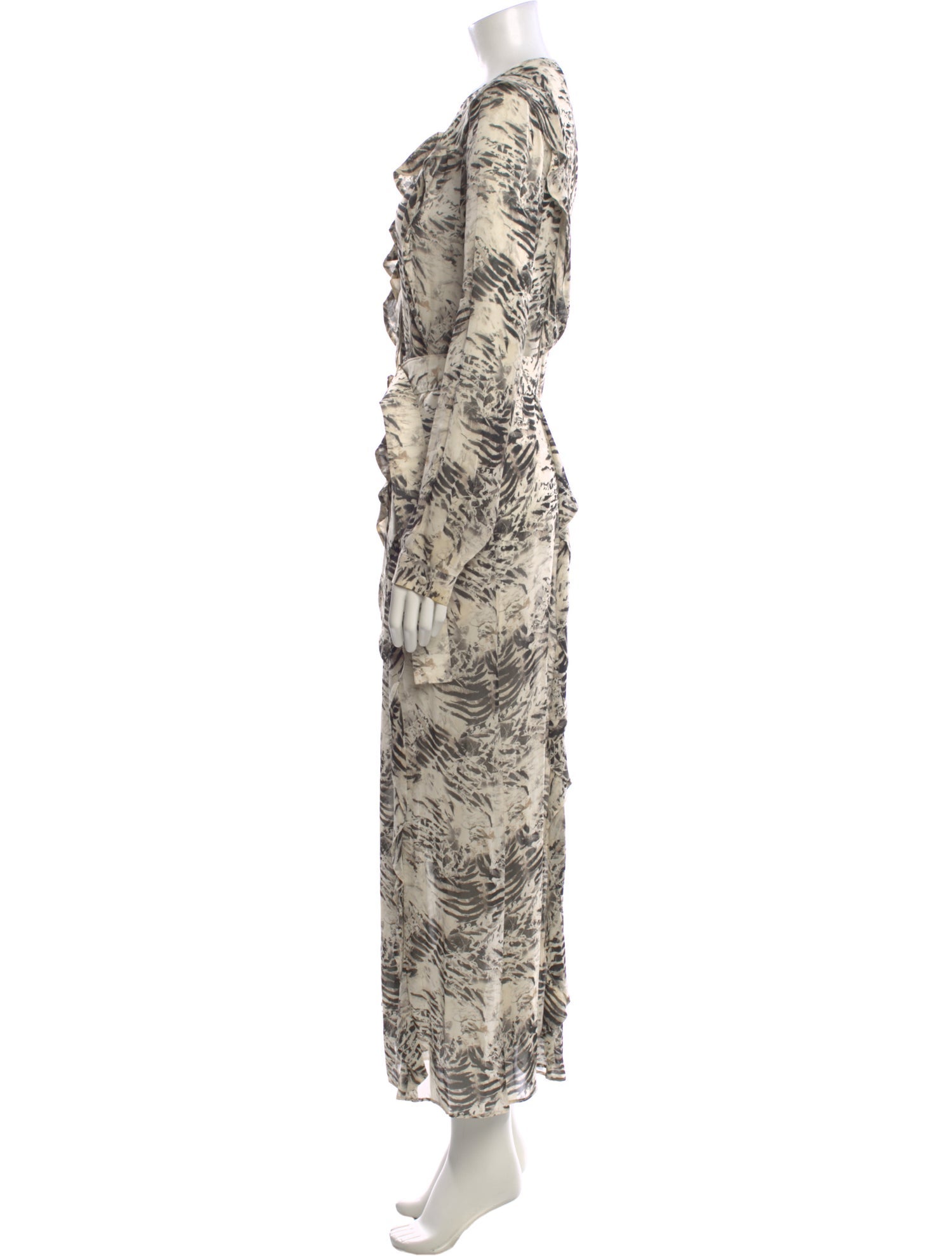 Lafayette 148 Animal Print Long Dress
