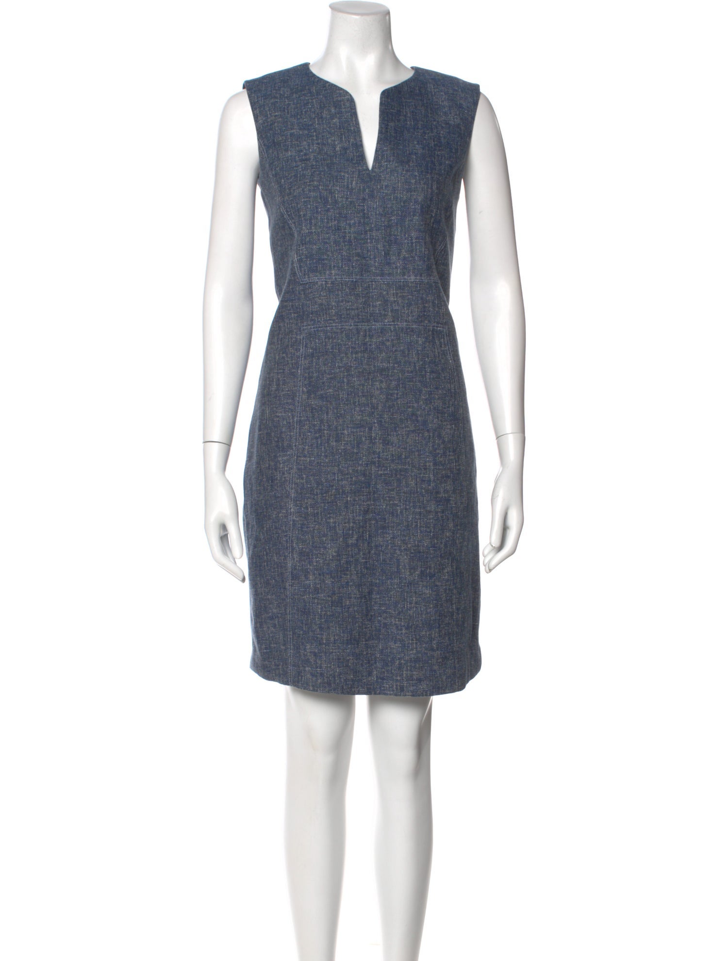 Lafayette 148 V-Neck Knee-Length Dress