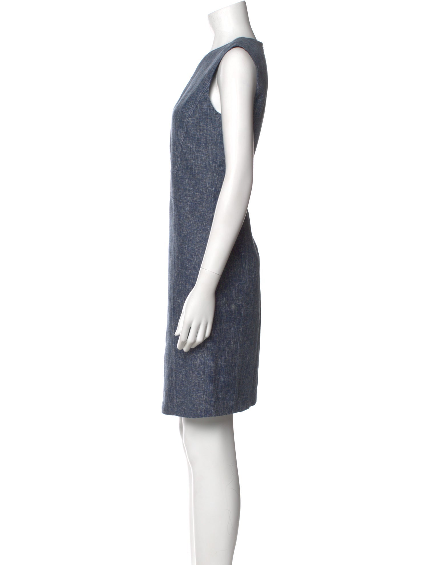 Lafayette 148 V-Neck Knee-Length Dress