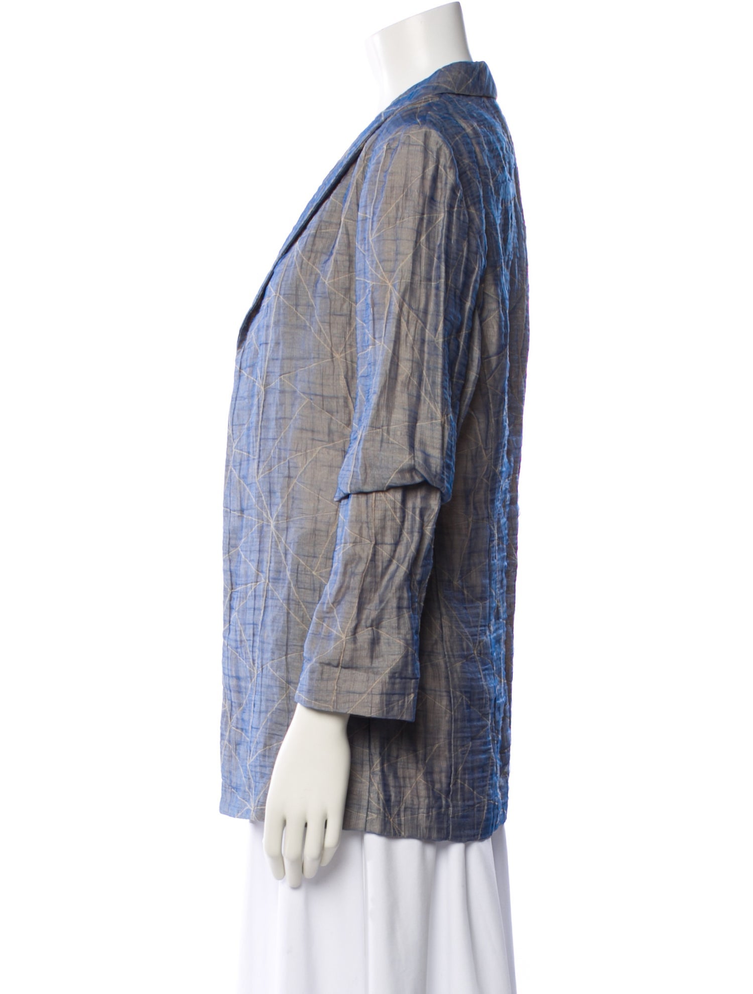 Lafayette 148 Linen Striped Blazer