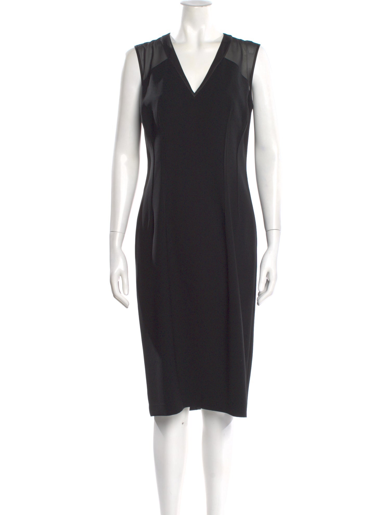 Lafayette 148 V-Neck Mini Dress