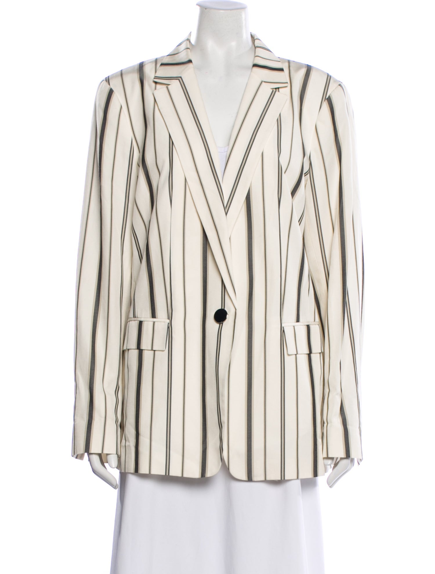 Lafayette 148 Silk Striped Blazer