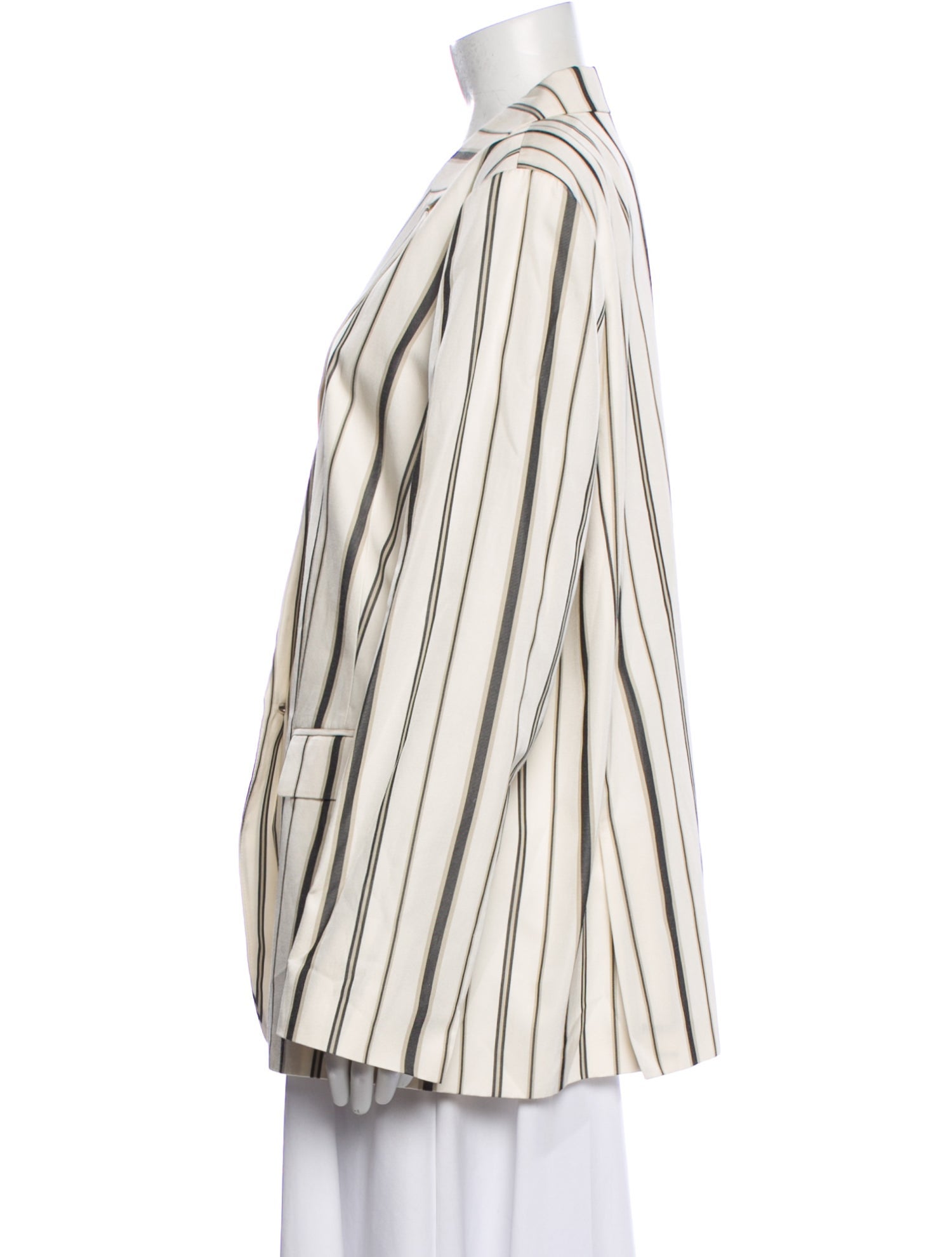 Lafayette 148 Silk Striped Blazer