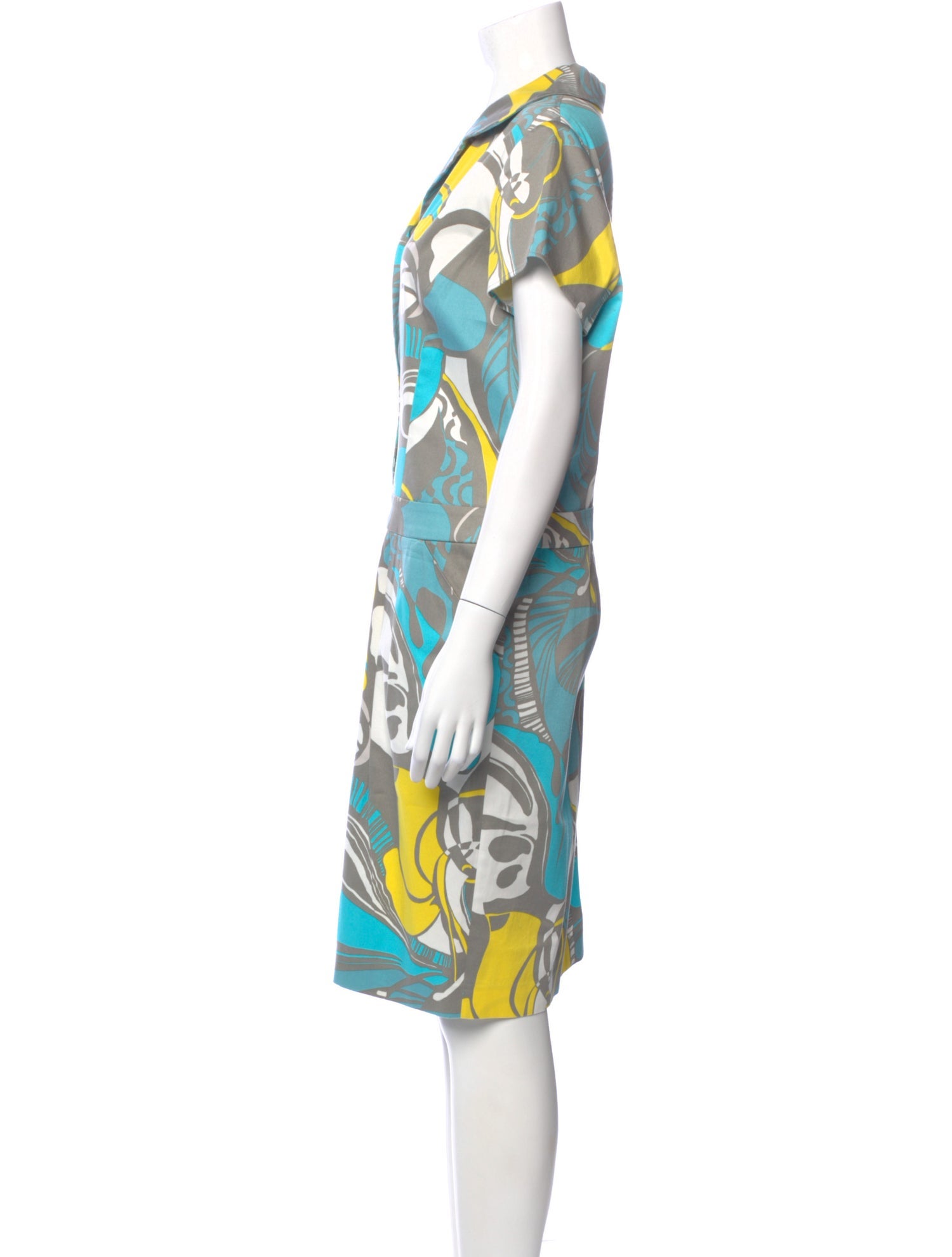Lafayette 148 Printed Knee-Length Dress