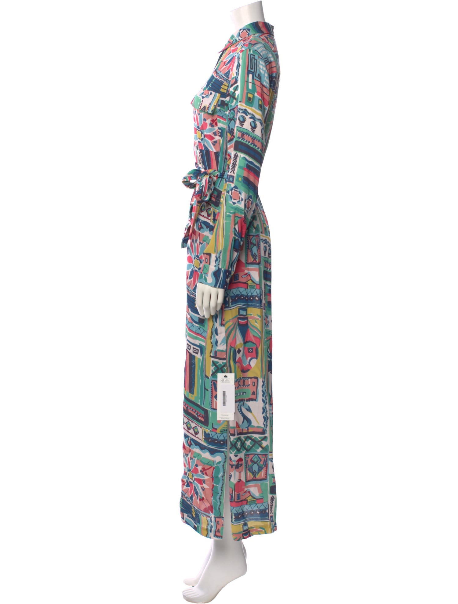 Lafayette 148 Printed Long Dress w/ Tags