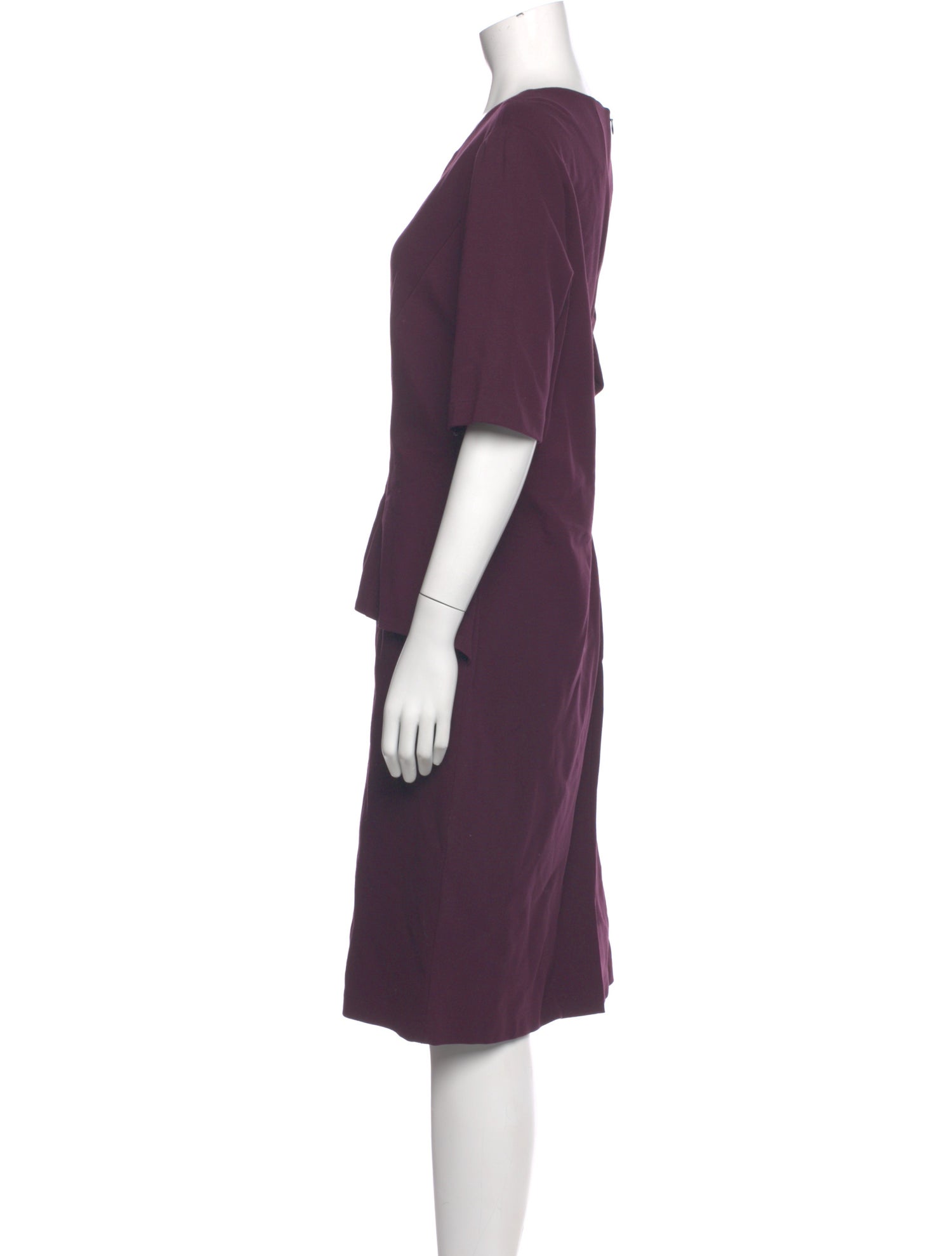 Lafayette 148 Scoop Neck Knee-Length Dress