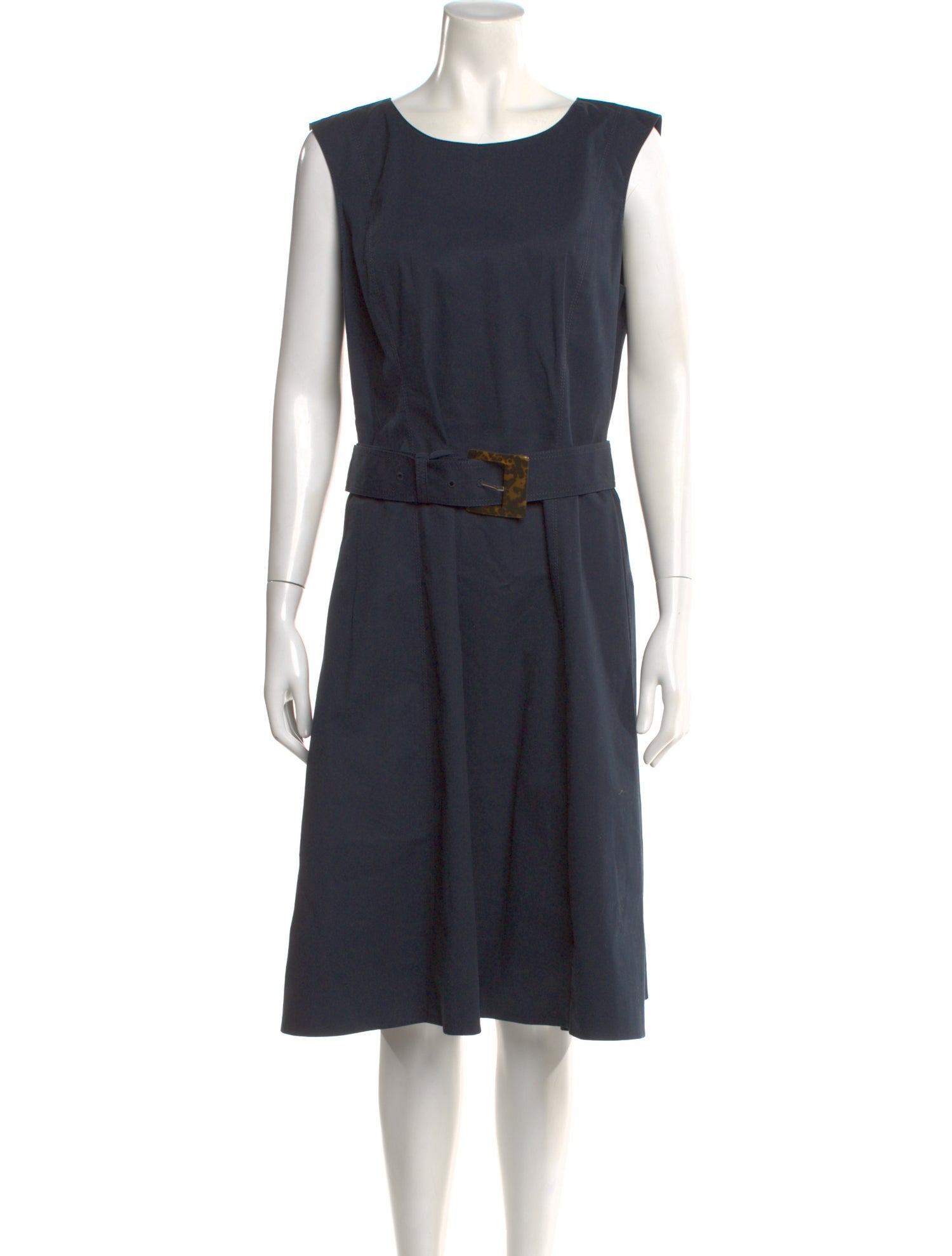 Lafayette 148 Scoop Neck Midi Length Dress