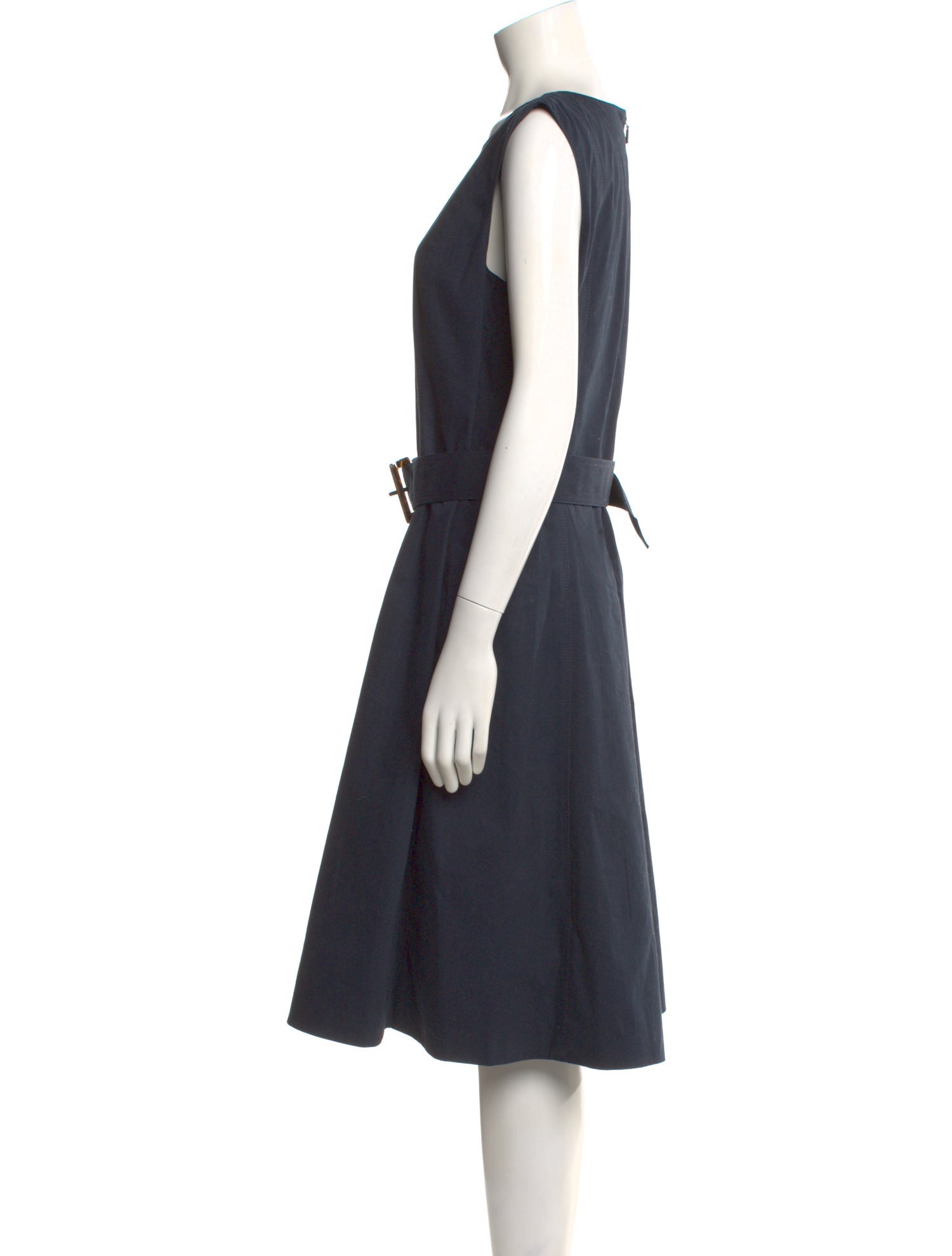 Lafayette 148 Scoop Neck Midi Length Dress