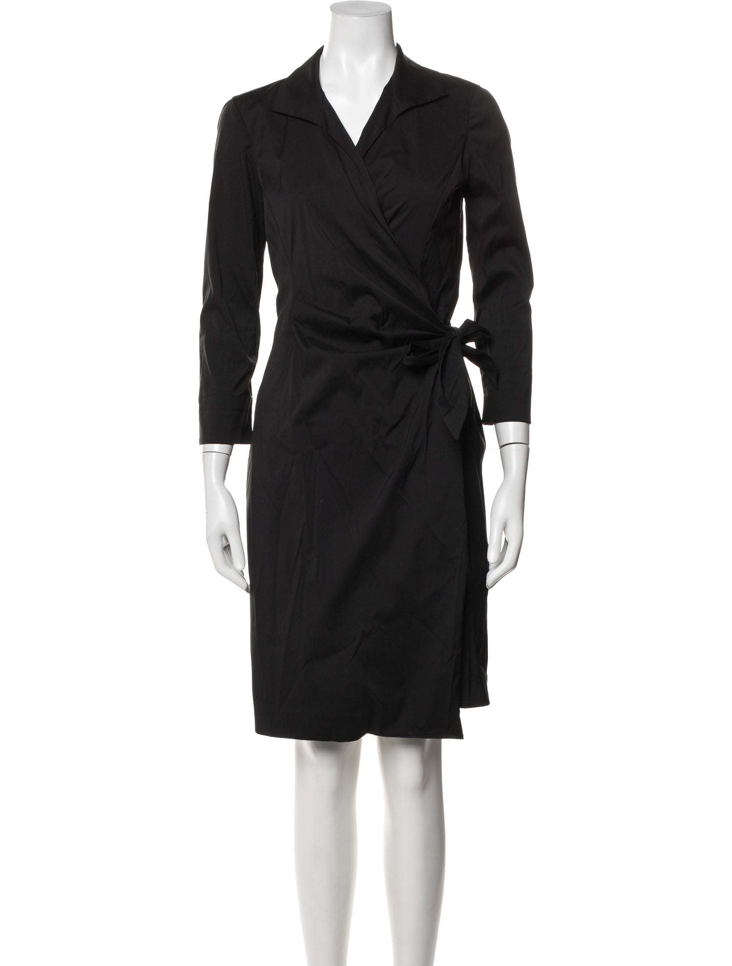 Lafayette 148 V-Neck Knee-Length Dress