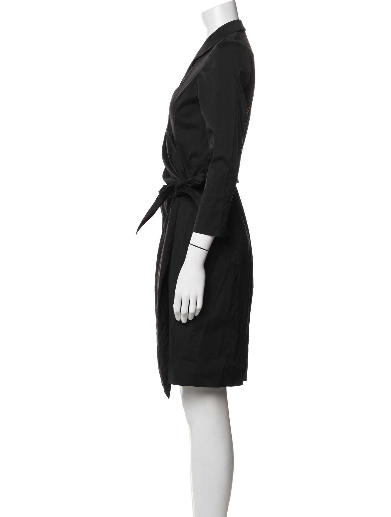 Lafayette 148 V-Neck Knee-Length Dress