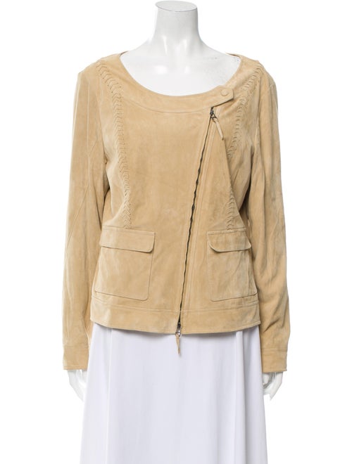 Lafayette 148 Leather Blazer