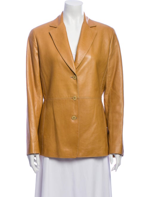 Lafayette 148 Leather Blazer