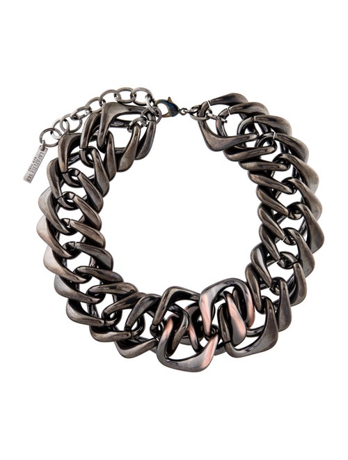 Lafayette 148 Reversible Chain Link Collar Necklac