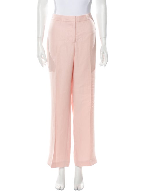 Lafayette 148 Linen Wide Leg Pants Pink