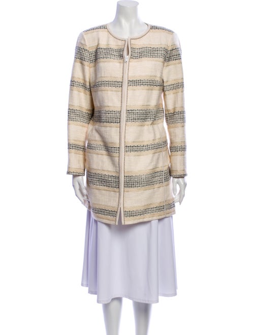 Lafayette 148 Striped Coat