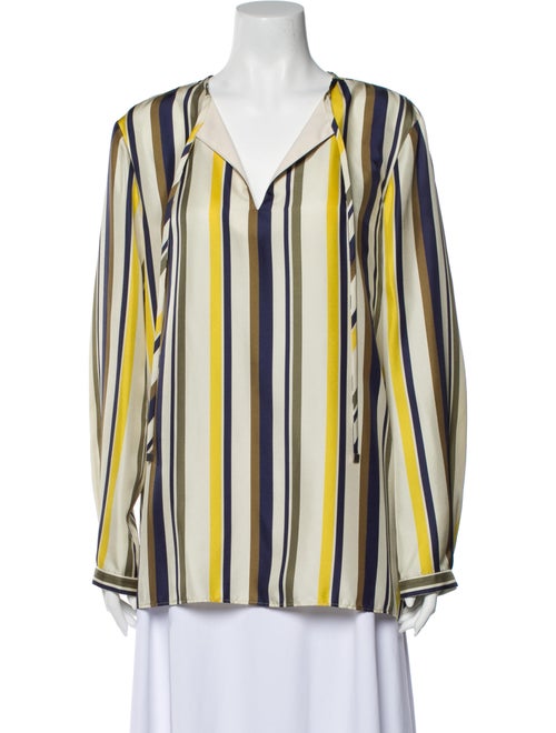 Lafayette 148 Silk Striped Blouse