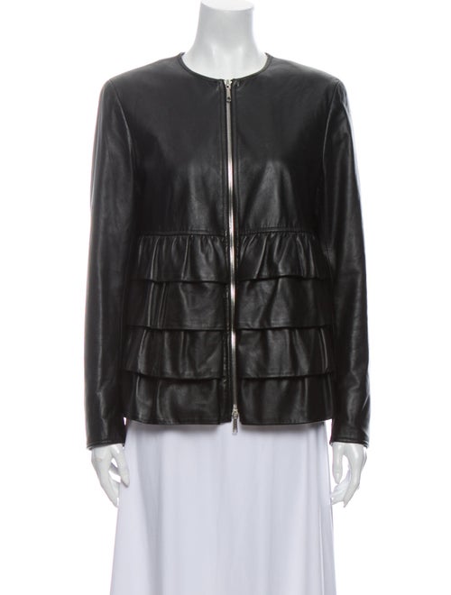 Lafayette 148 Leather Jacket Black