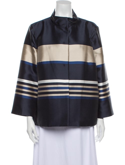Lafayette 148 Striped Cape Blue